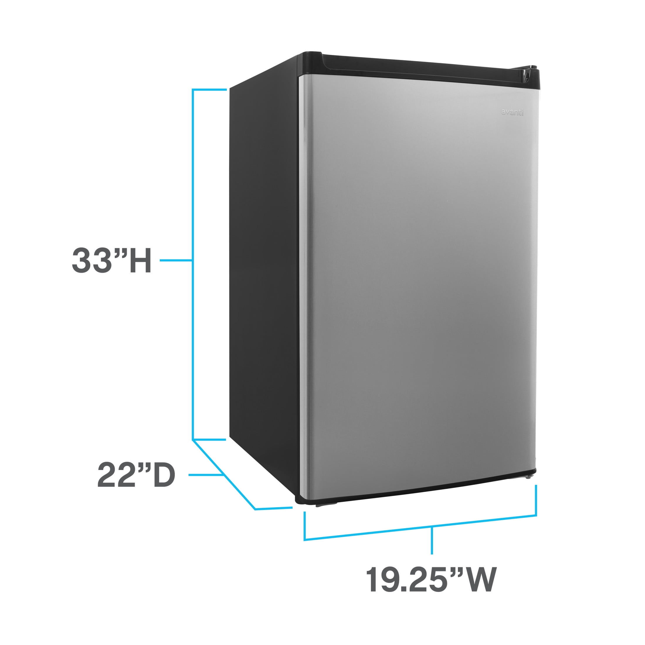 Avanti 4.4 cu. ft. Compact Refrigerator, Mini-Fridge, in Stainless Steel (RM4436SS) - Image 10