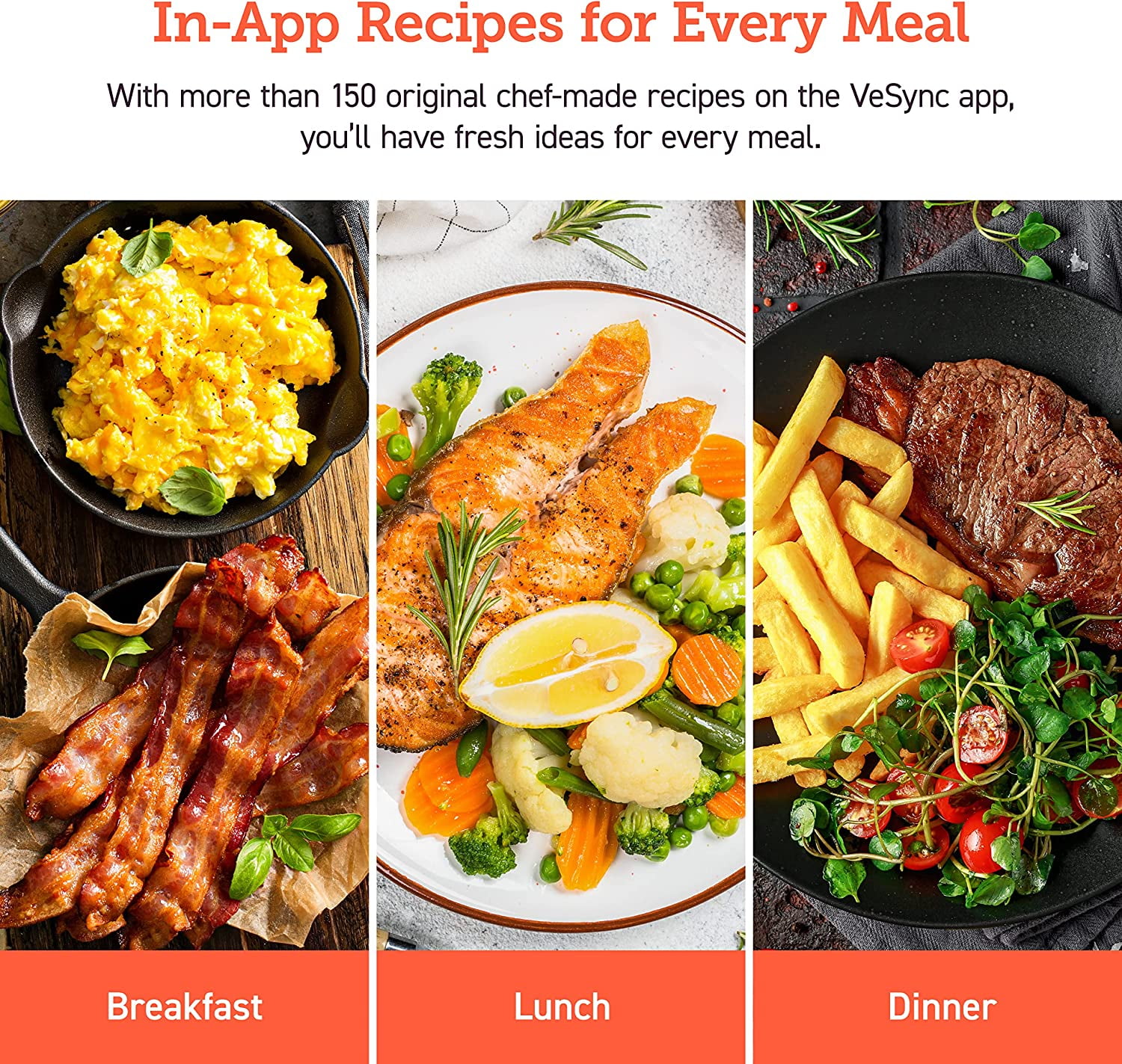 Cosori Dual Blaze 6.8-Quart Smart Air Fryer, No Preheat & No Shake, Precise Temps Prevent Overcooking, with Exclusive Bonus Silicone Mat, multipurpose Rack & Skewer Rack Set, Gray - Image 7