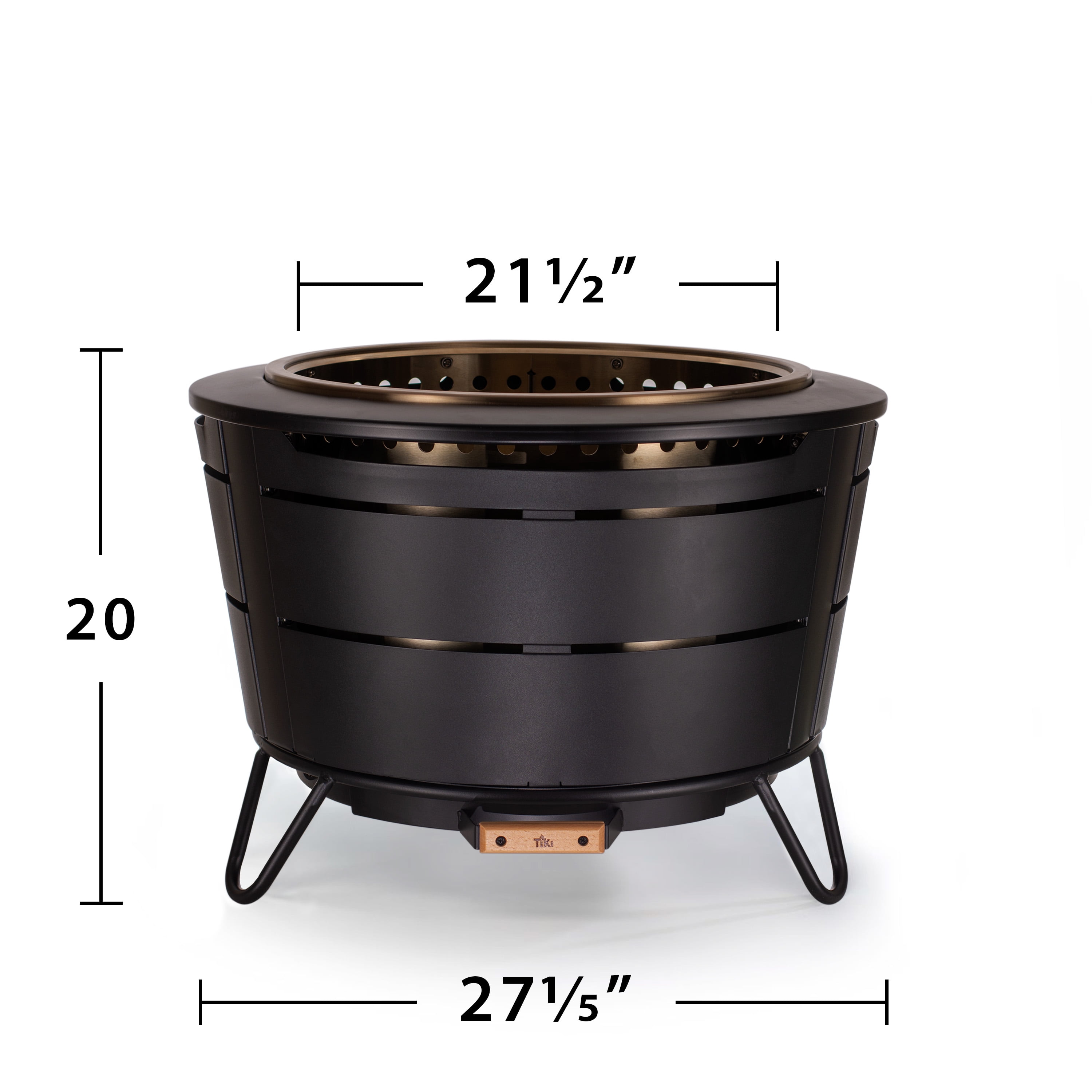 TIKI Reunion Smokeless Fire Pit – 27.5" Stainless Steel Wood Burning Fireplace for Yard, Patio & Camping, Large Outdoor Firepit with Weather-Resistant Cover, Ash Pan & Starter Pack - Image 6
