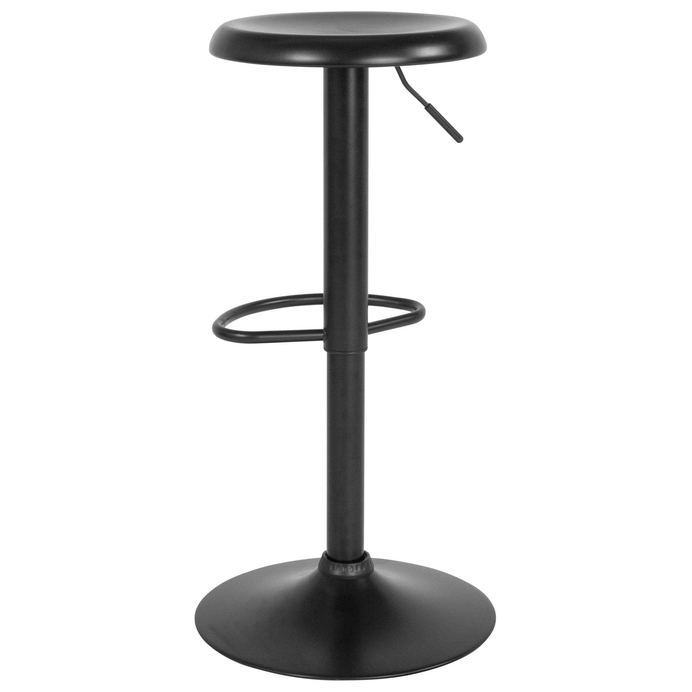 Flash Furniture Madrid Retro Adjustable Barstool, Black - Image 8