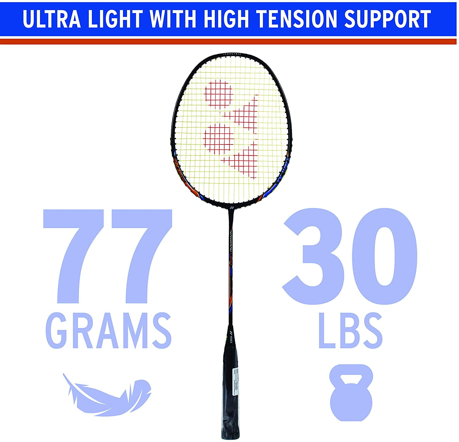 YONEX Nanoray Light 18i Graphite Badminton Racquet (Black) - Image 5