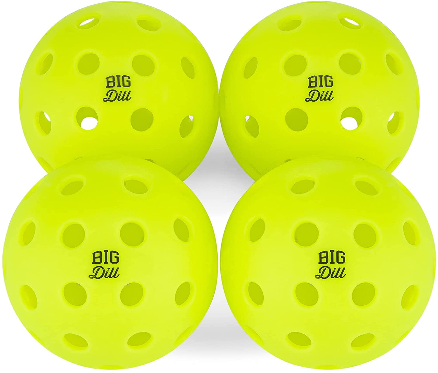 Big Dill Pickleball Co. Superstar Wooden Pickleball Paddle Set of 4 Pickleball Paddles, 4 Outdoor Pickleball Balls & Drawstring Bag for Beginner Pickleball Set - Image 3