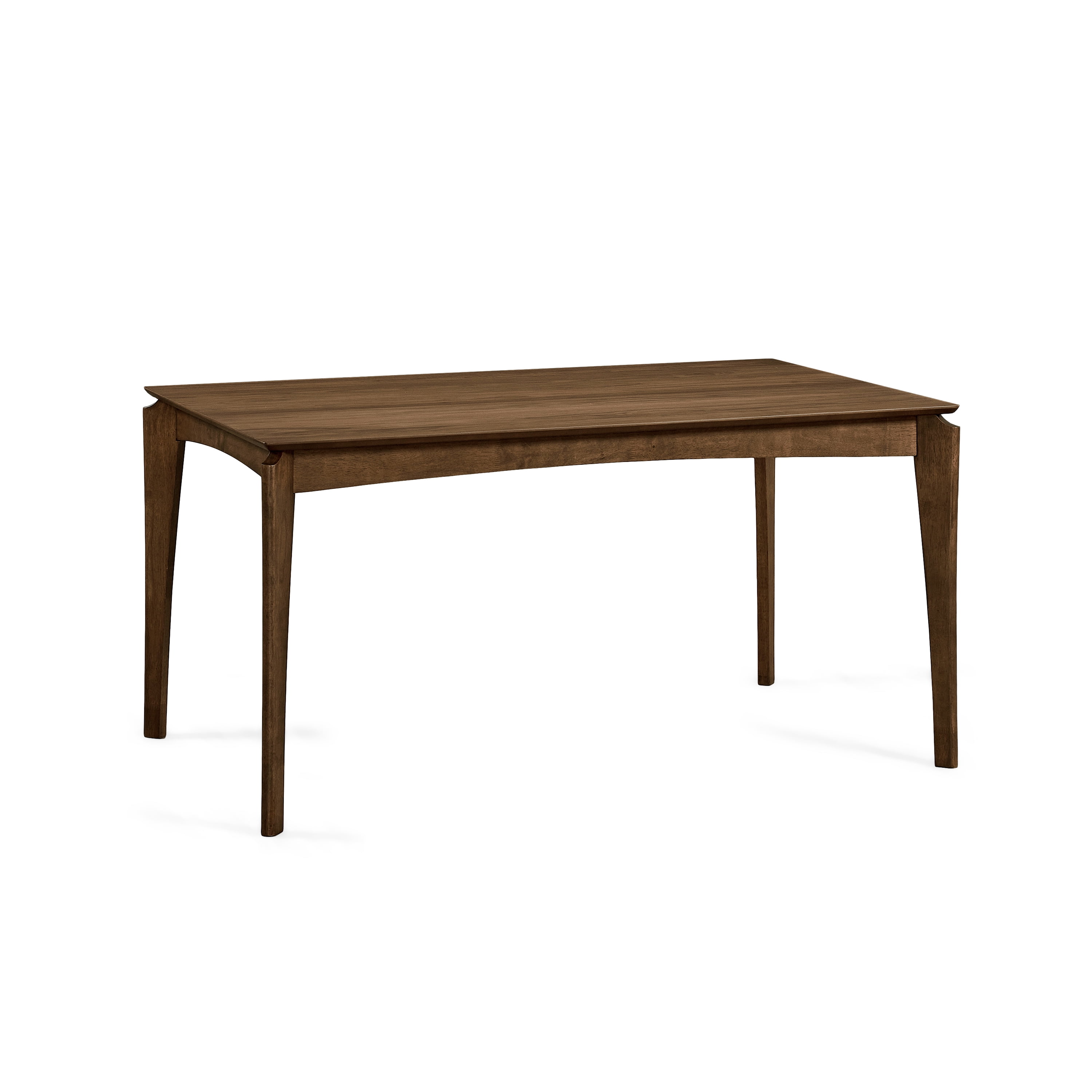 59" Walnut Brown Solid Contemporary Handcrafted Rectangular Dining Table - Image 9