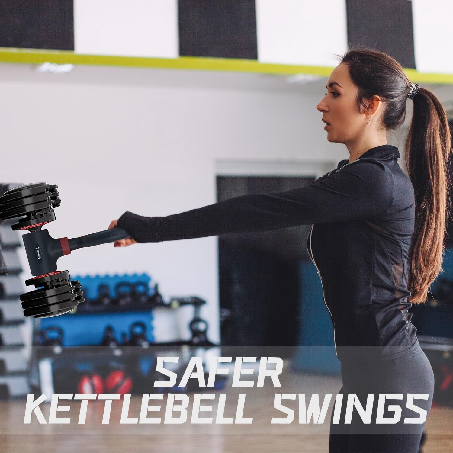 Dumbbell Barbell Converter, EZ Curl Bar,Adjustable Barbell,Kettlebells Adjustable Weight,Dumbbell to Barbell Converter,Dumbbell Kettlebells Converter(8-200LB) - Image 4