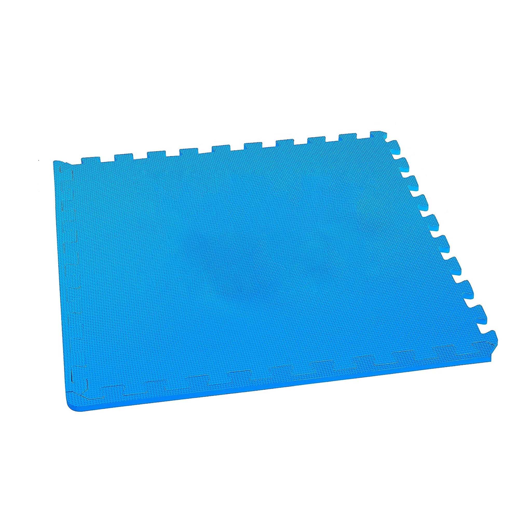 BalanceFrom 144 Sq Ft Blue 1/2 in Thick EVA Foam Interlocking Exercise Protective Flooring, 144-Tile - Image 6