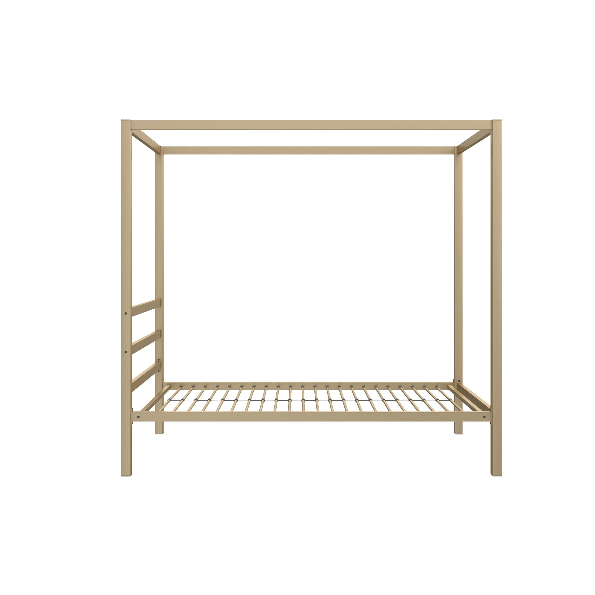 DHP Modern Metal Canopy Platform Bed Frame, Twin, Gold - Image 8