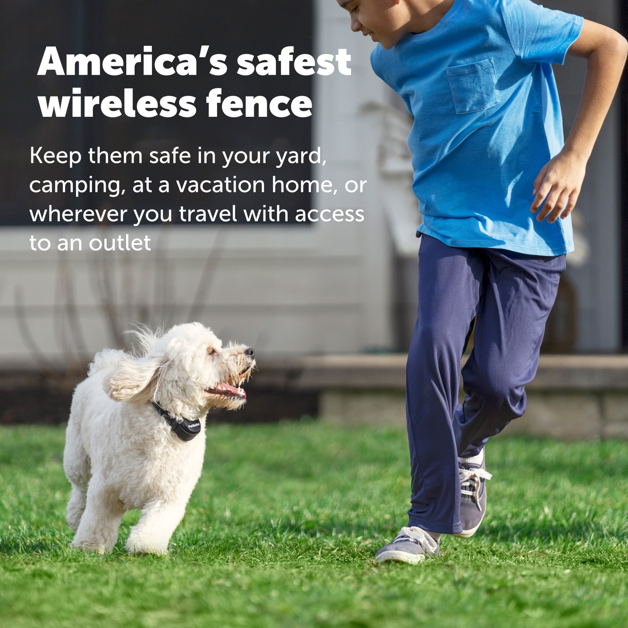 PetSafe Stay & Play Wireless Fence with Replaceable Battery Dog & Cat Collar, Waterproof - Image 2