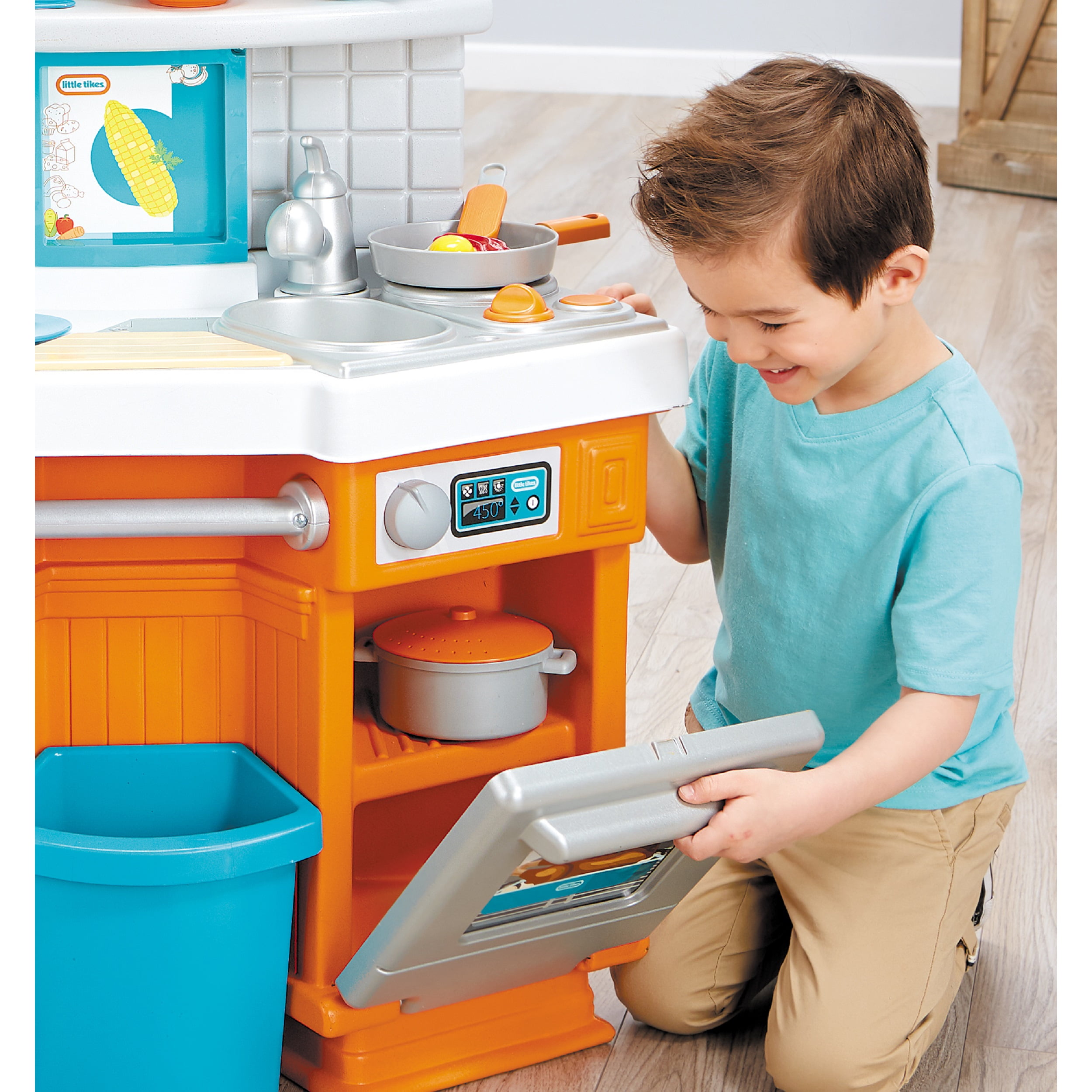 Little Tikes Home Grown Kitchen Set - Role Play Realistic Kid Playset - Image 5