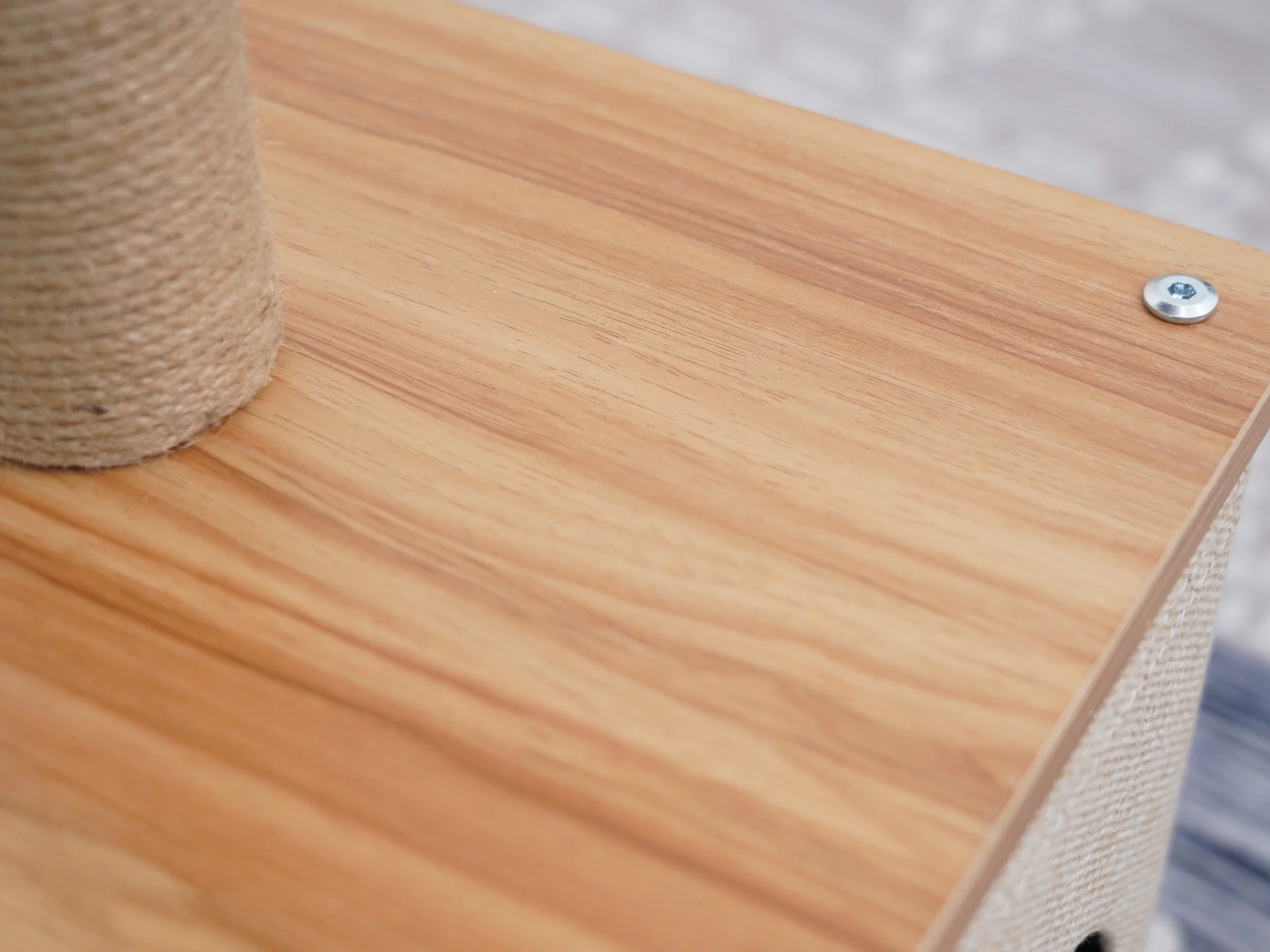 Vibrant Life 3-Level 30" Minimalist Cat Tree with Large Condo and Perch, 3 Toys, Beige - Image 11