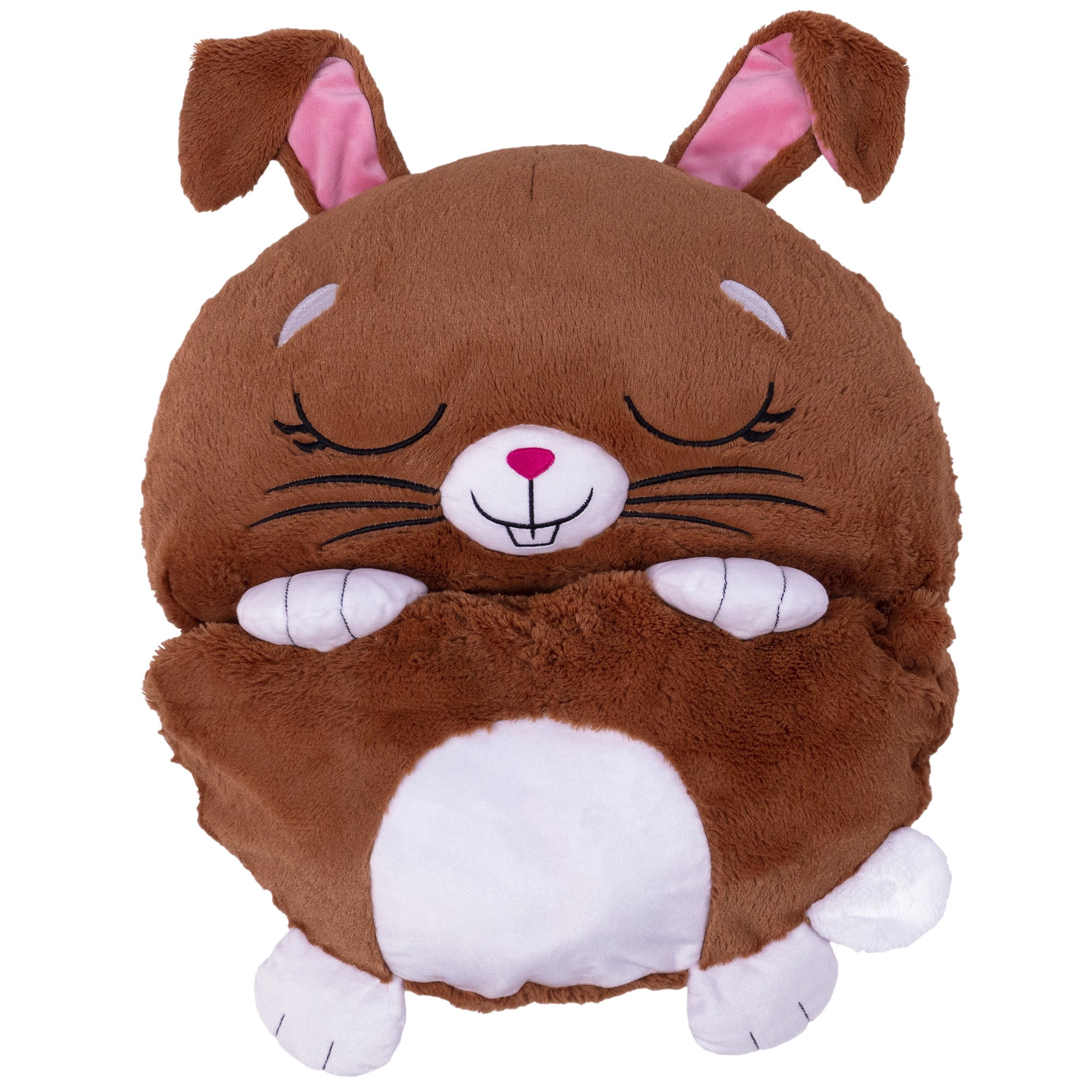 Happy Nappers: Pillow & Sleepy Sack: Medium - Beeples The Brown Bunny - 54 x 20", 2-In-1: Plush Animal Opens To Sleeping Bag, Soft Character, Kids 3+ - Image 7