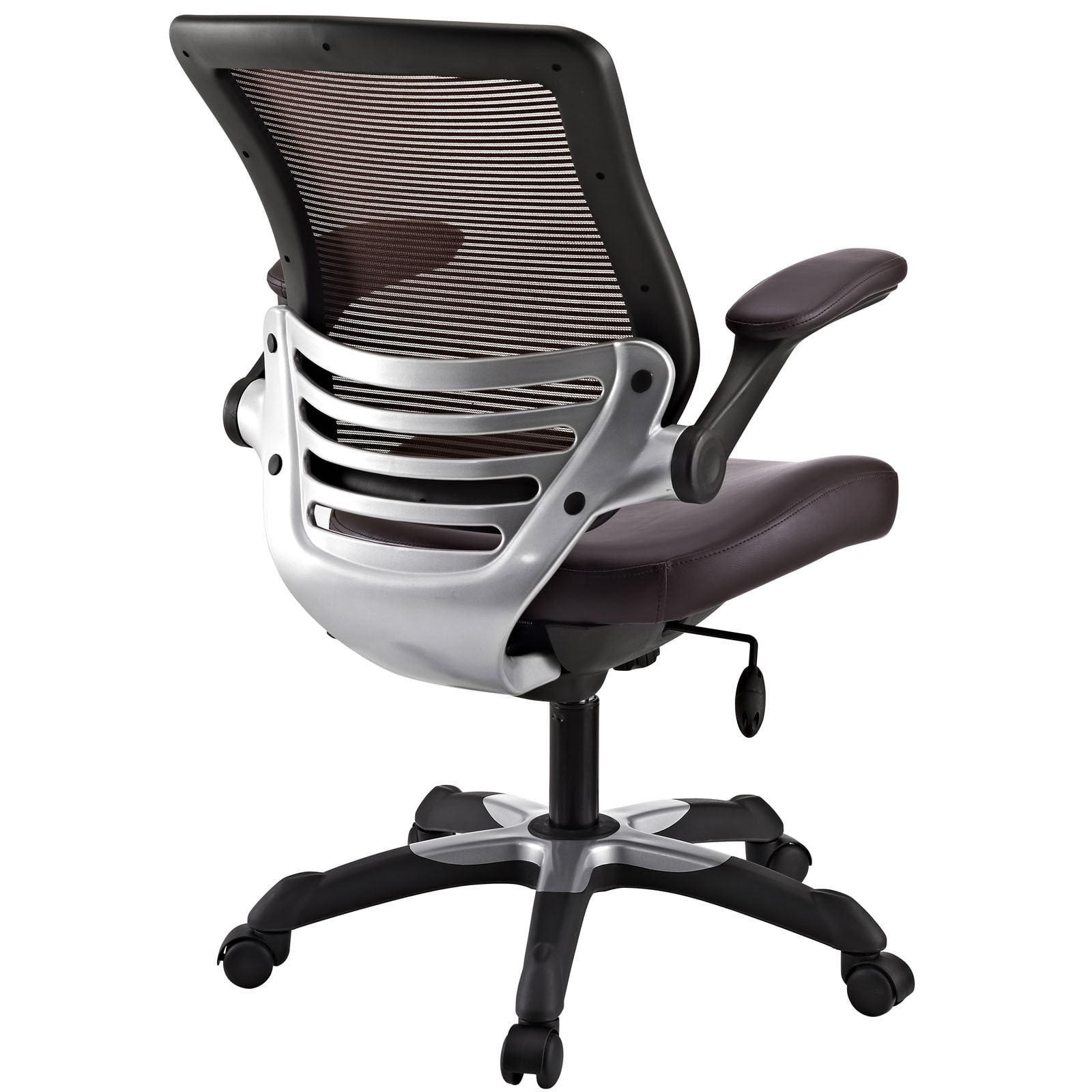 Modway Edge Vinyl Office Chair in Brown - Image 2