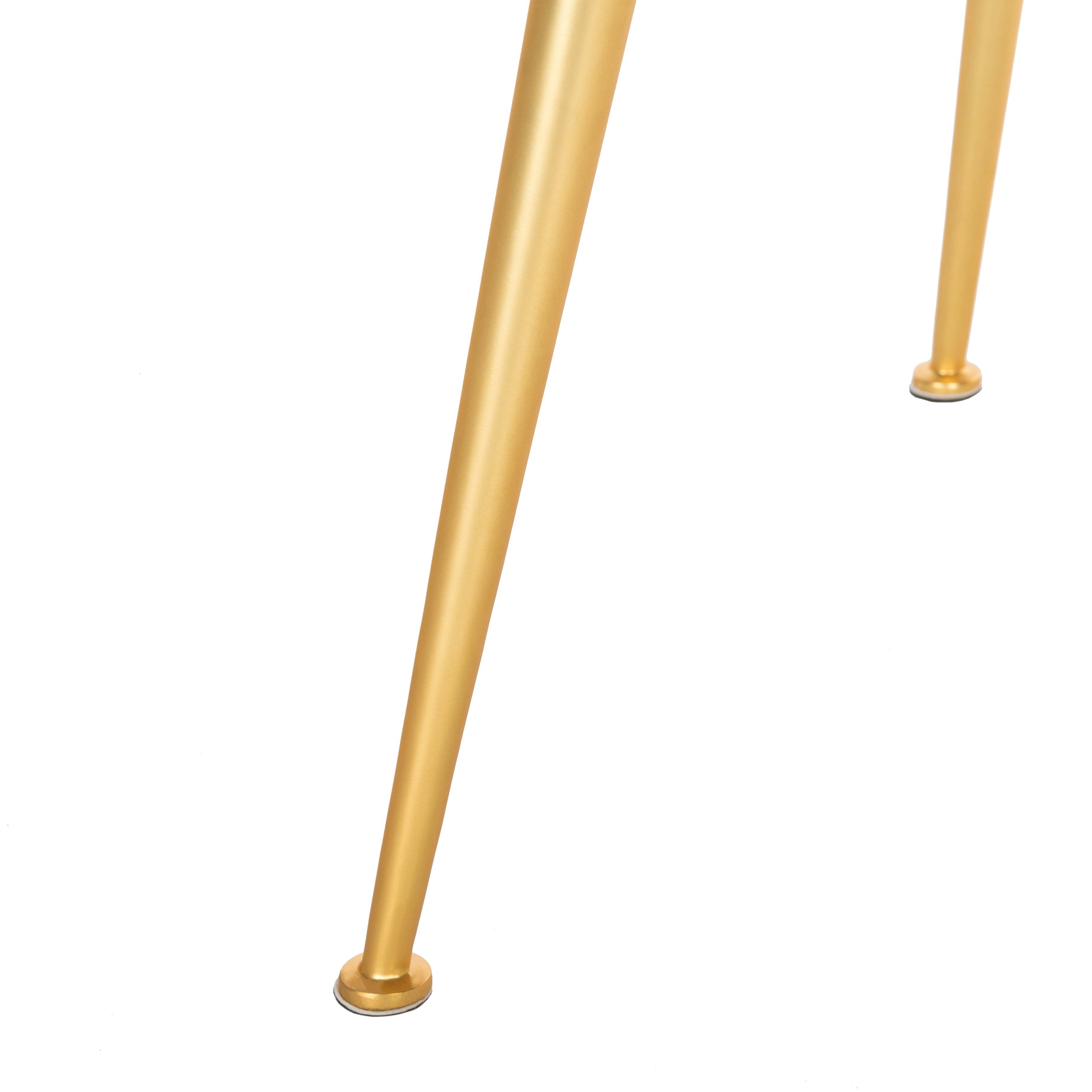 SAFAVIEH Couture Edmond Contemporary Polyester Acrylic Solid Dining Side Chair, Light Gray - Image 3