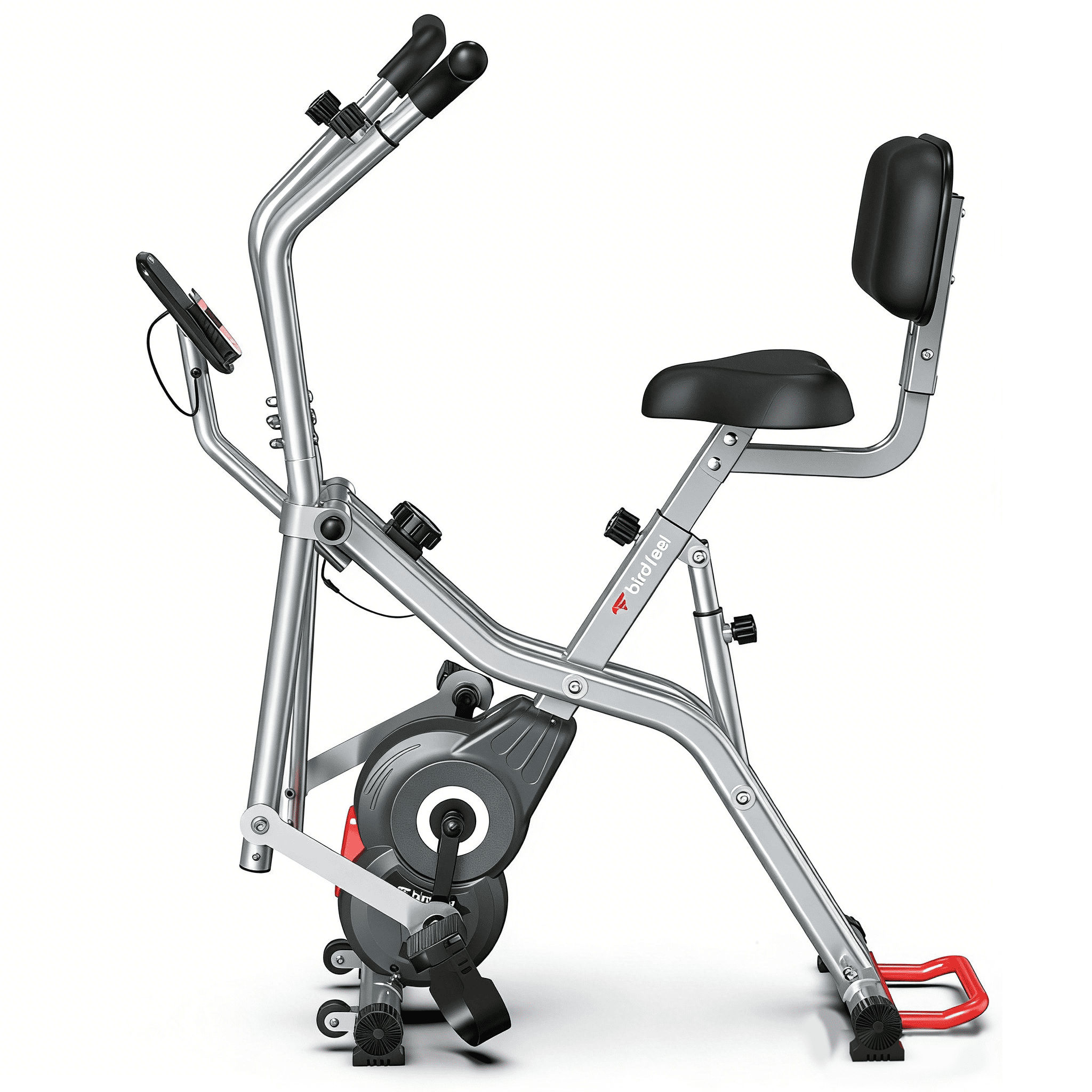 LNOW Elliptical Exercise Machine Foldable Exercise Bike with Arm Exerciser Indoor Cycling Bike Magnetic Stationary Bike 300lbs - Image 4