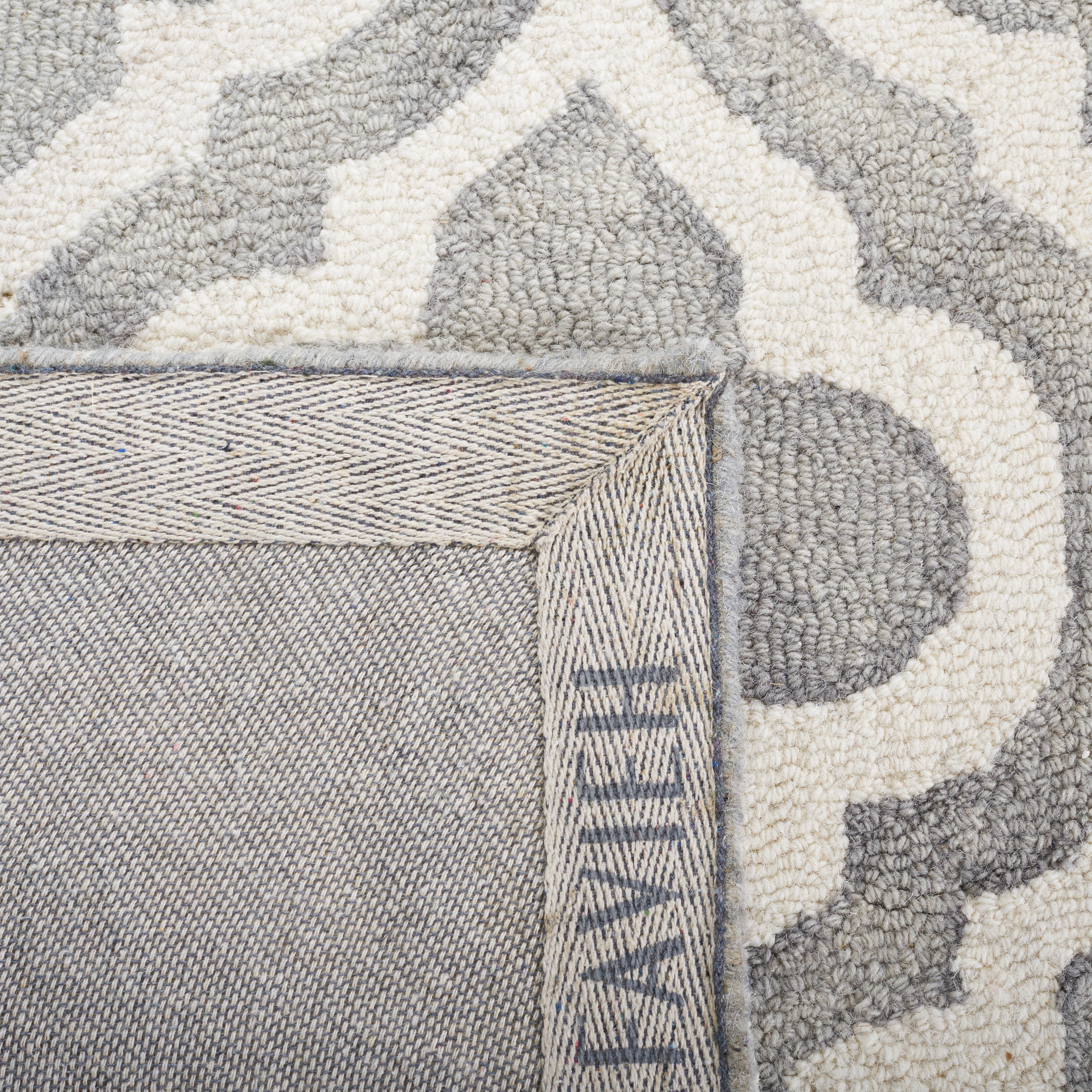 Safavieh Dip Dye Jolyon Geometric Wool Area Rug, Gray/Ivory, 10' x 14' - Image 11