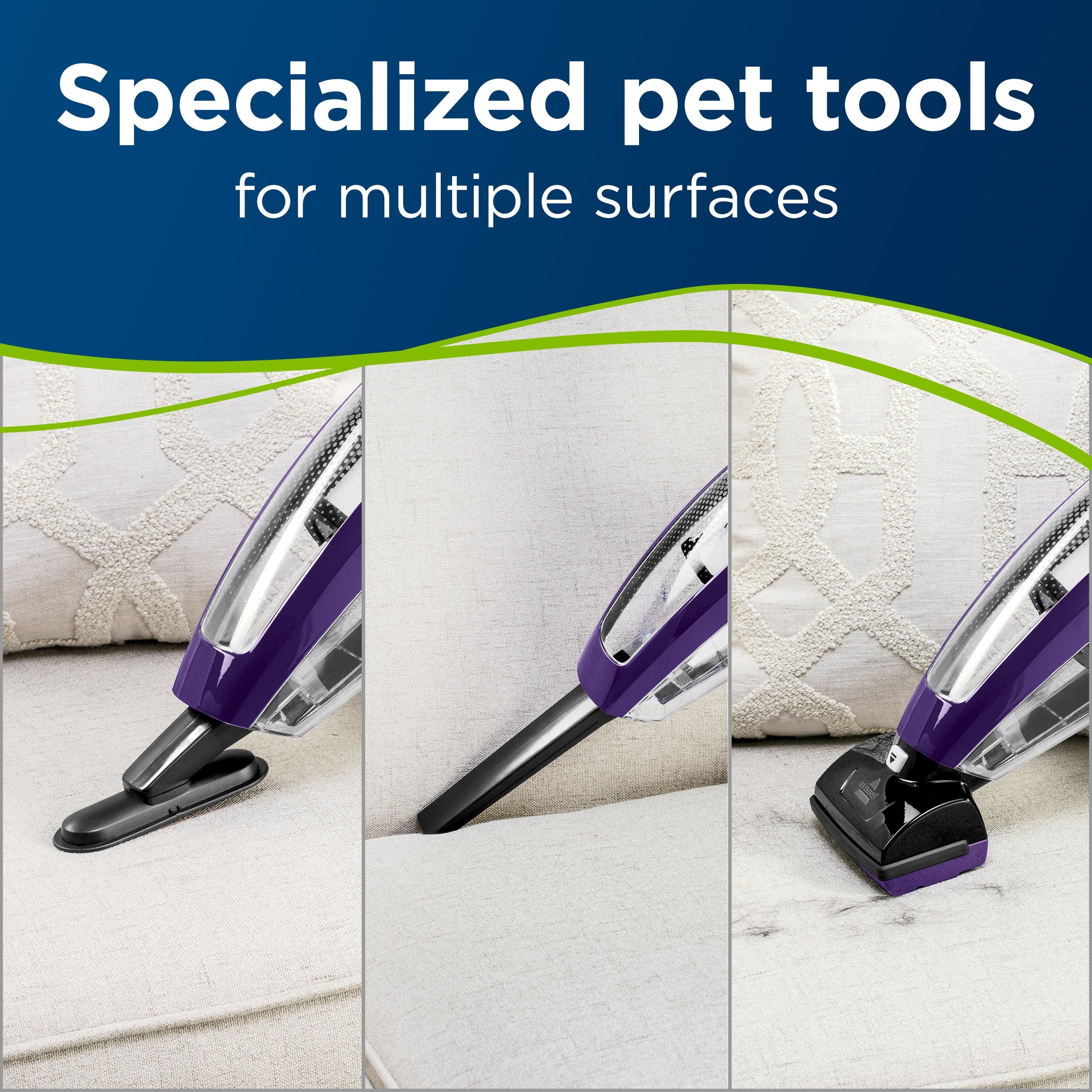 BISSELL Pet Hair Eraser Lithium Ion Cordless Hand Vacuum, Purple, 2390A - Image 6