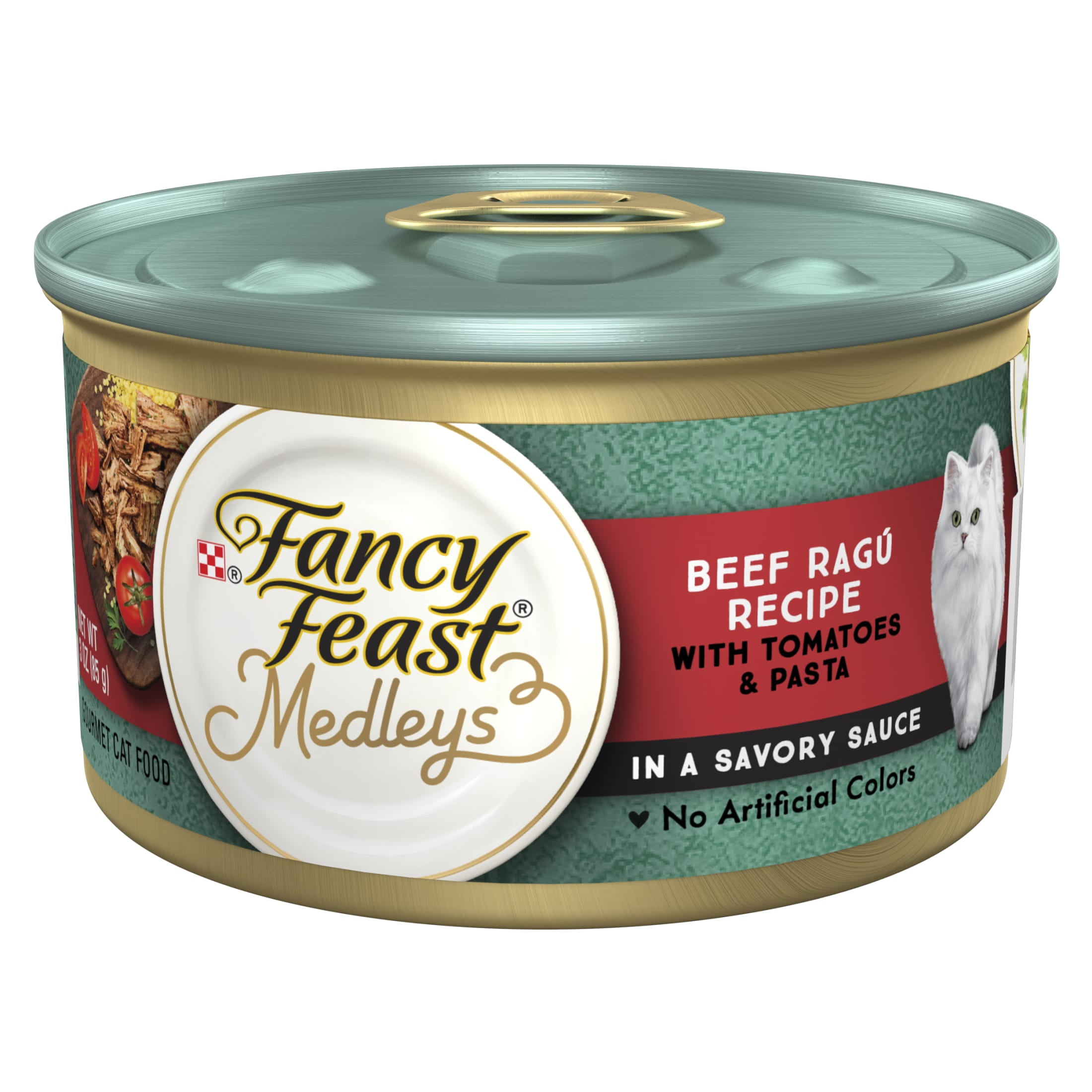 (24 pack) Purina Fancy Feast Medleys, Beef Ragu & Pasta Cat Food, 3 oz Can - Image 2