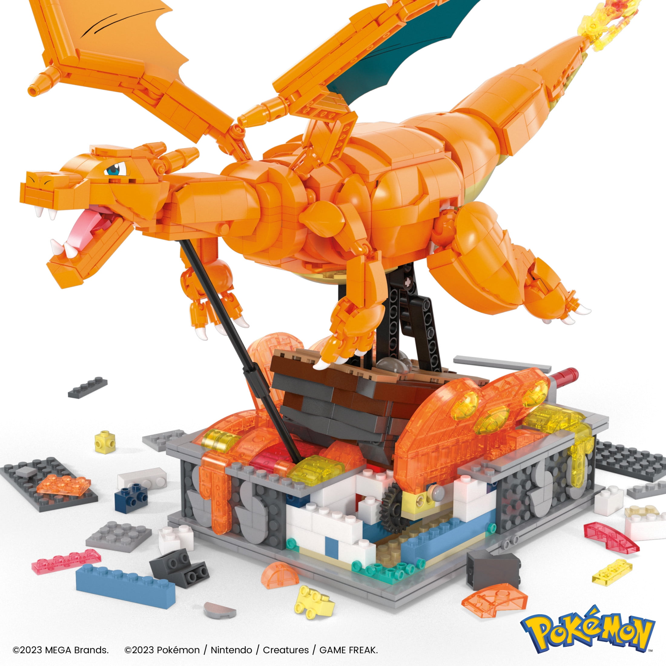 MEGA Pokemon Charizard Building Kit with Motion (1663 Pieces) for Collectors - Image 5