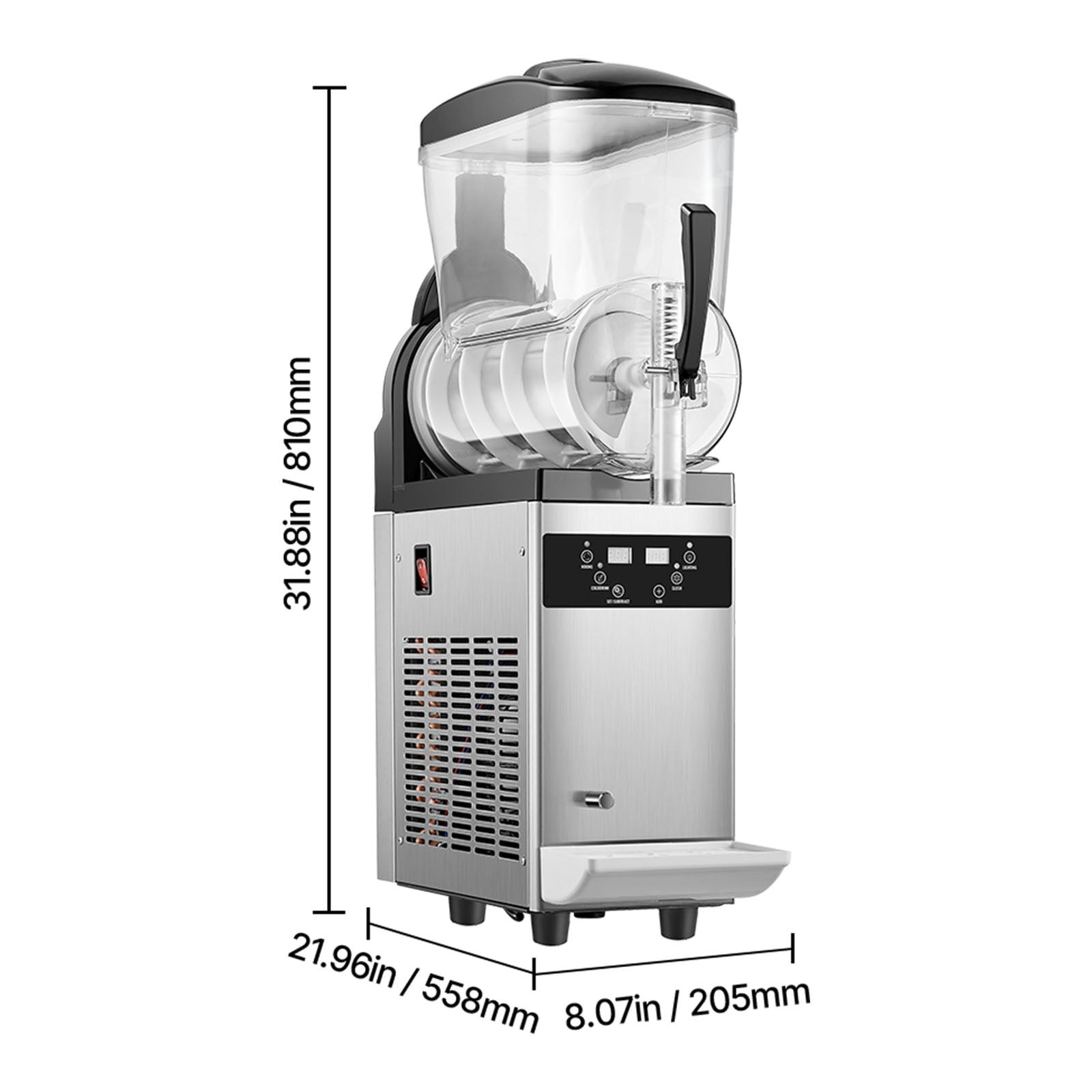 KFFKFF Commercial Slushy Machine, 12L Tank Slushie Machine, Frozen Drink Machine with Temperature Preservation, Slushy Maker Machine - Image 4