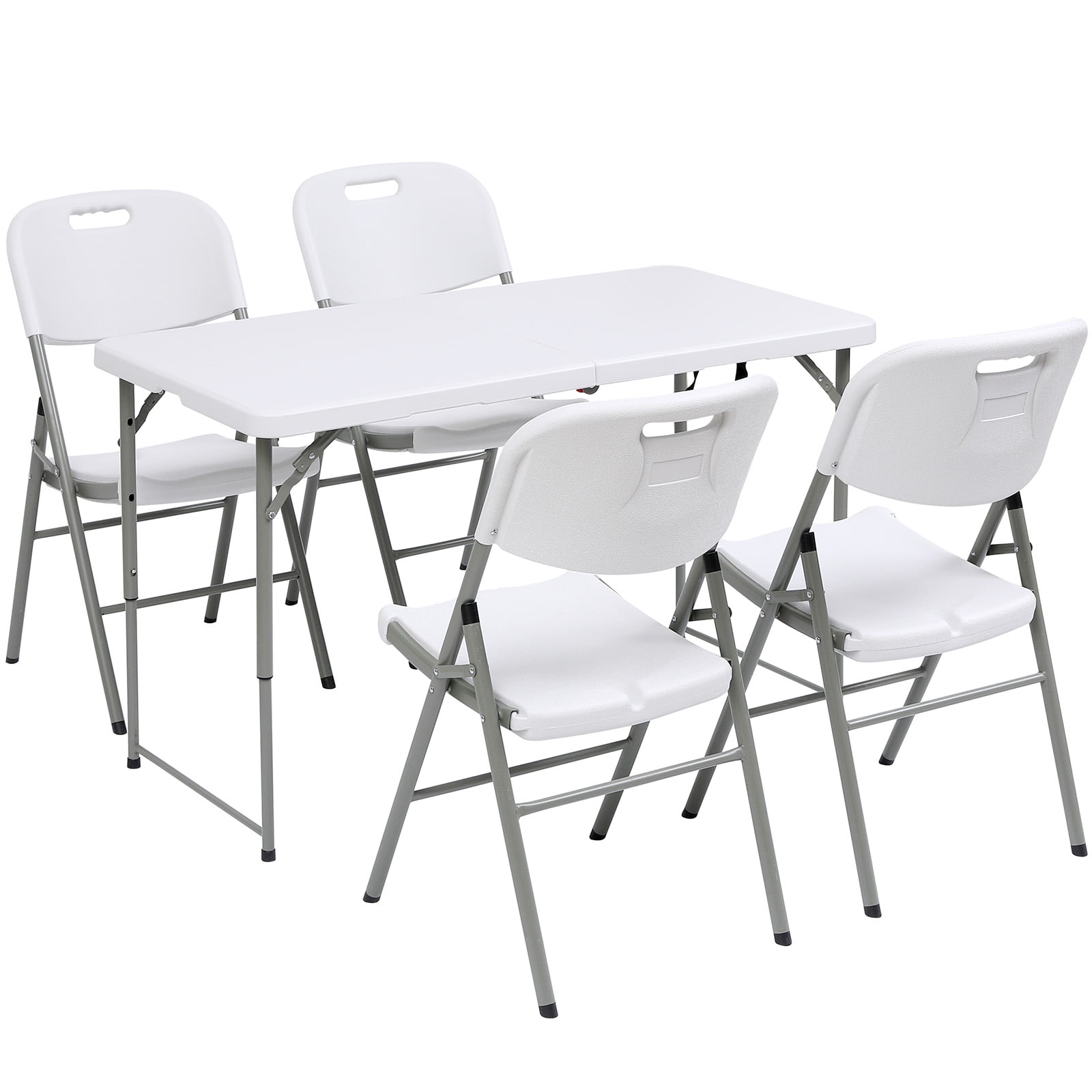 SUGIFT 4 Foot Folding Table White - Image 2