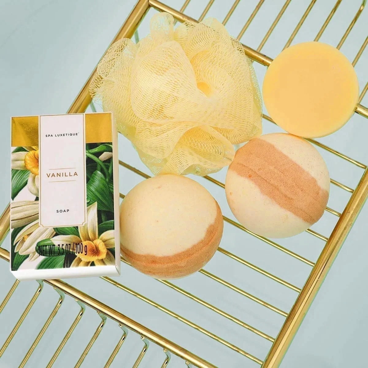 Spa Luxetique Gift Sets for Women - 15 Pcs Vanilla Scent Birthday Mothers Day Gifts for Mom Bath Baskets for Her - Image 3