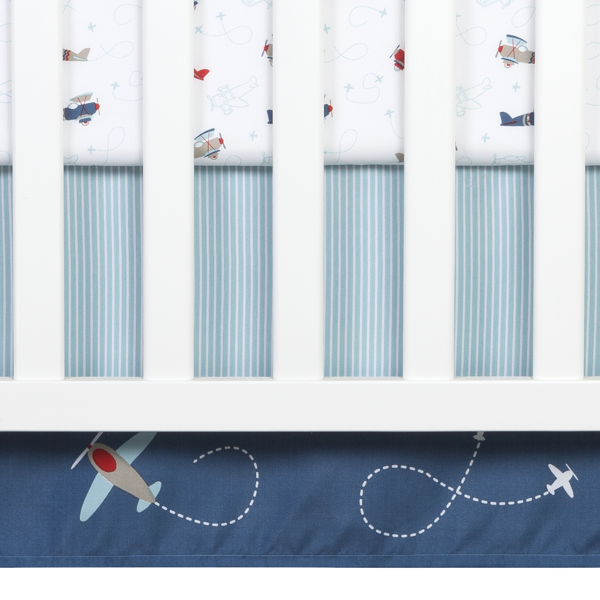 Sammy & Lou Baby Nursery Crib Bedding Set, Adventure Awaits 4 Piece - Image 5