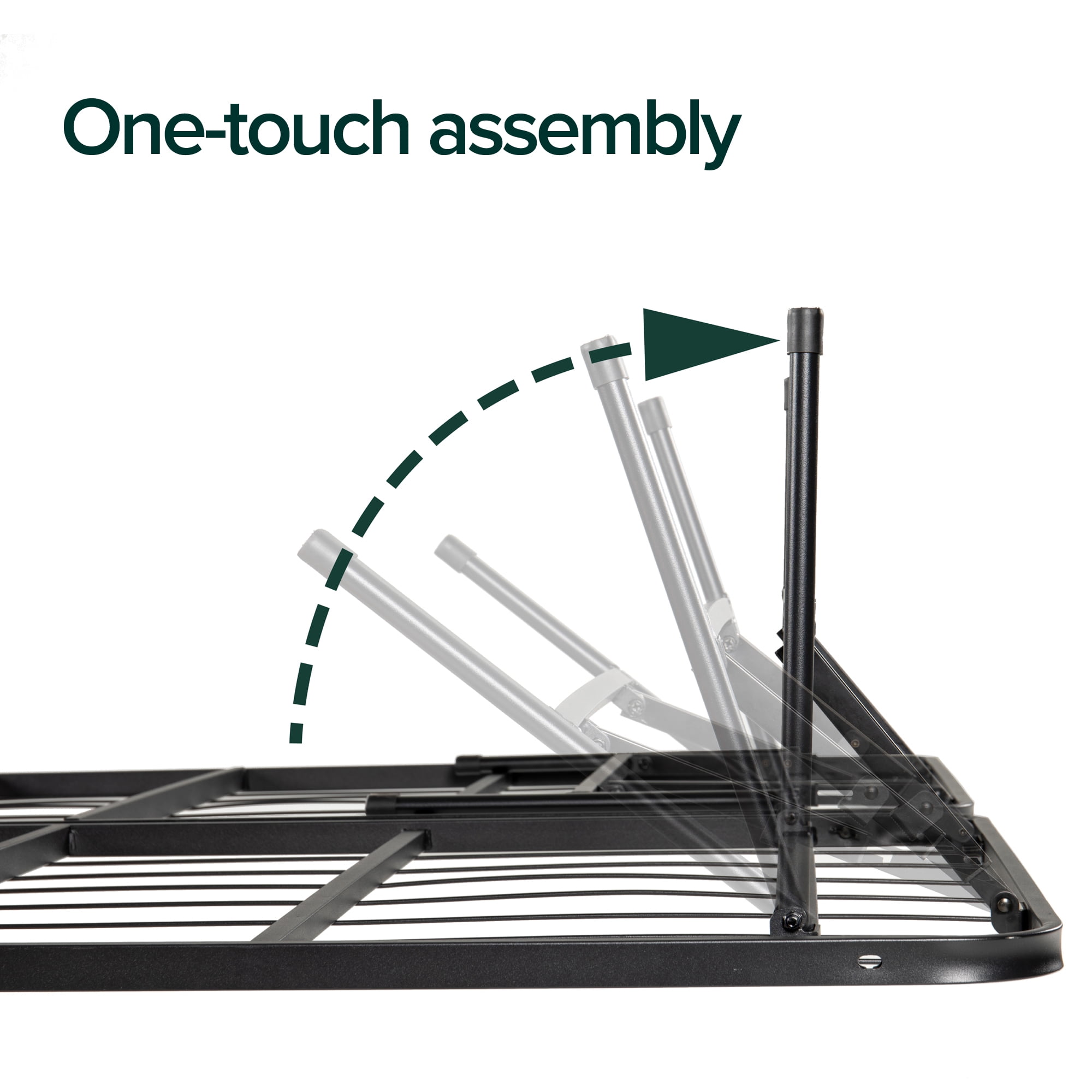 Zinus 42" SmartBase® Foundation with Upholstered Headboard, Metal Bed Frame, Queen - Image 6