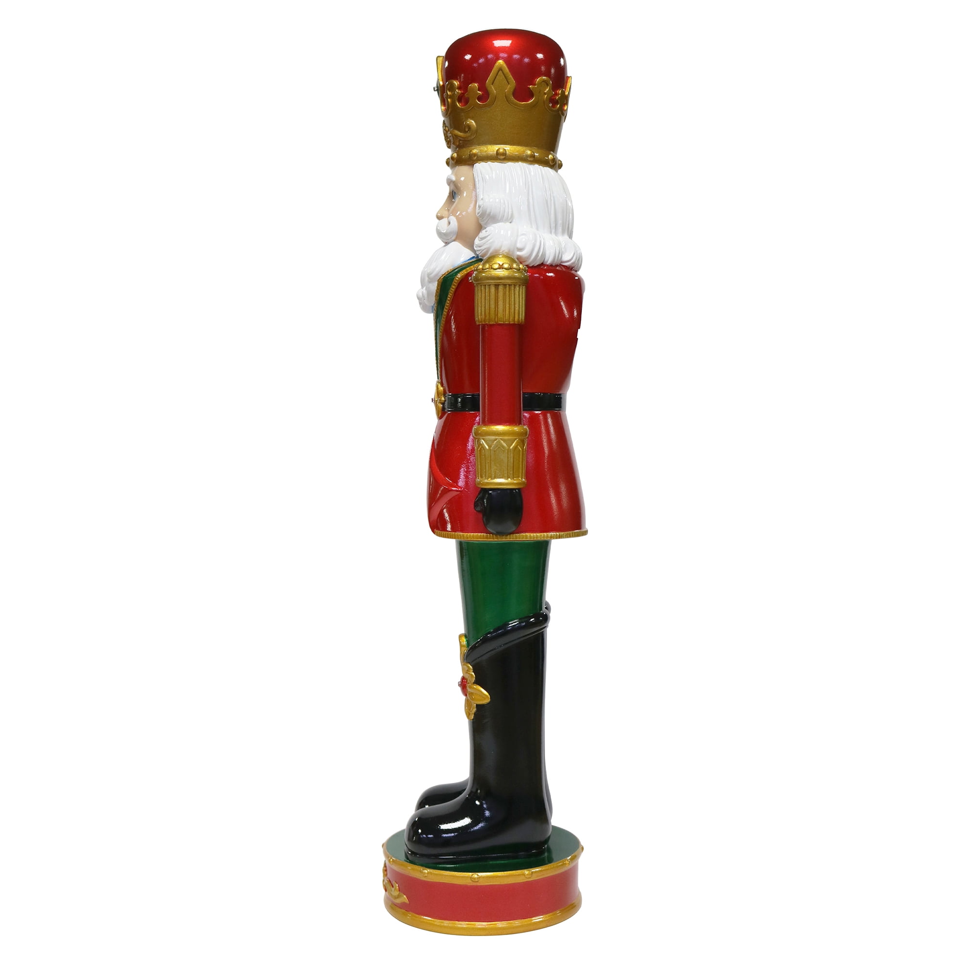 32 in Christmas Nutcracker with LED Lights up in Metallic Color, by Holiday Time - Image 2