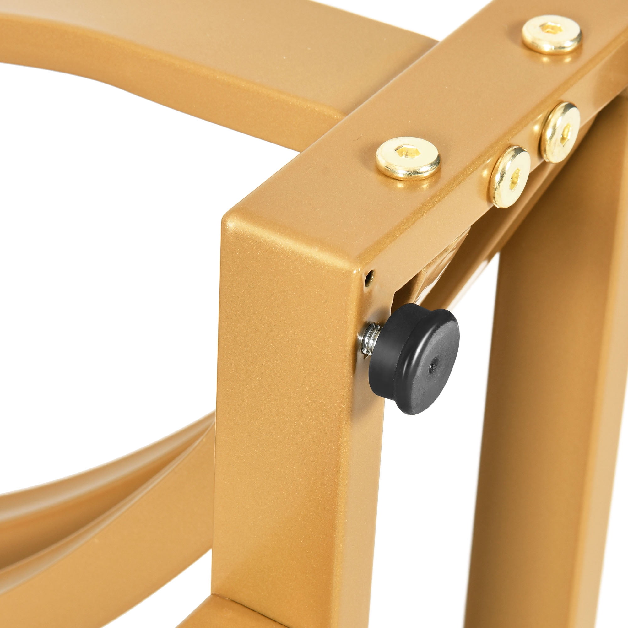 Dextrus 70.3" Solid Wood Dinner Table for 6-8 Person, Rectangular Modern Kitchen Table with Faux Marble Tabletop and Gold Geometric Metal Legs - White & Gold - Image 6