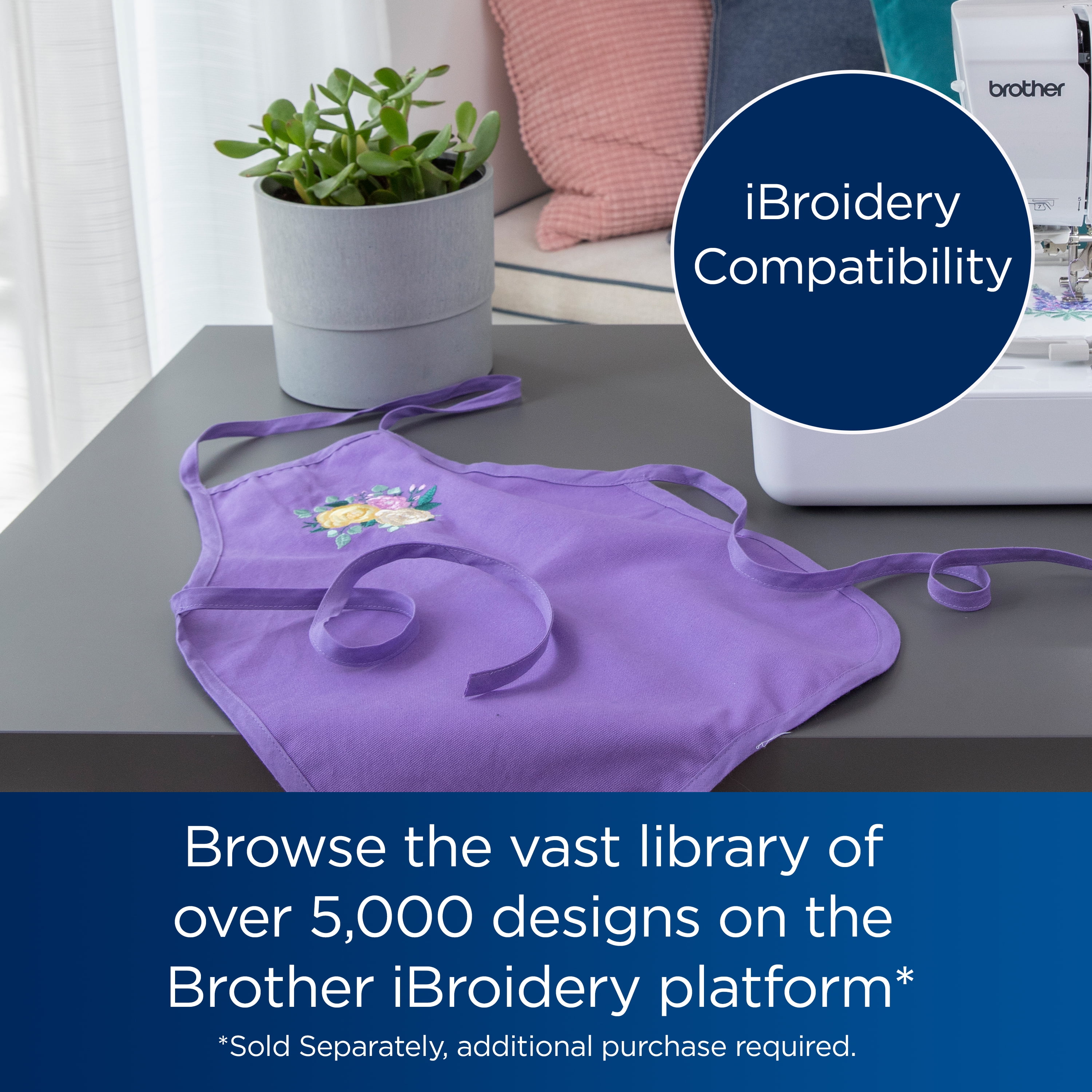 Brother PE545 Embroidery Machine with Built-in Designs and Wireless Connectivity - Image 7