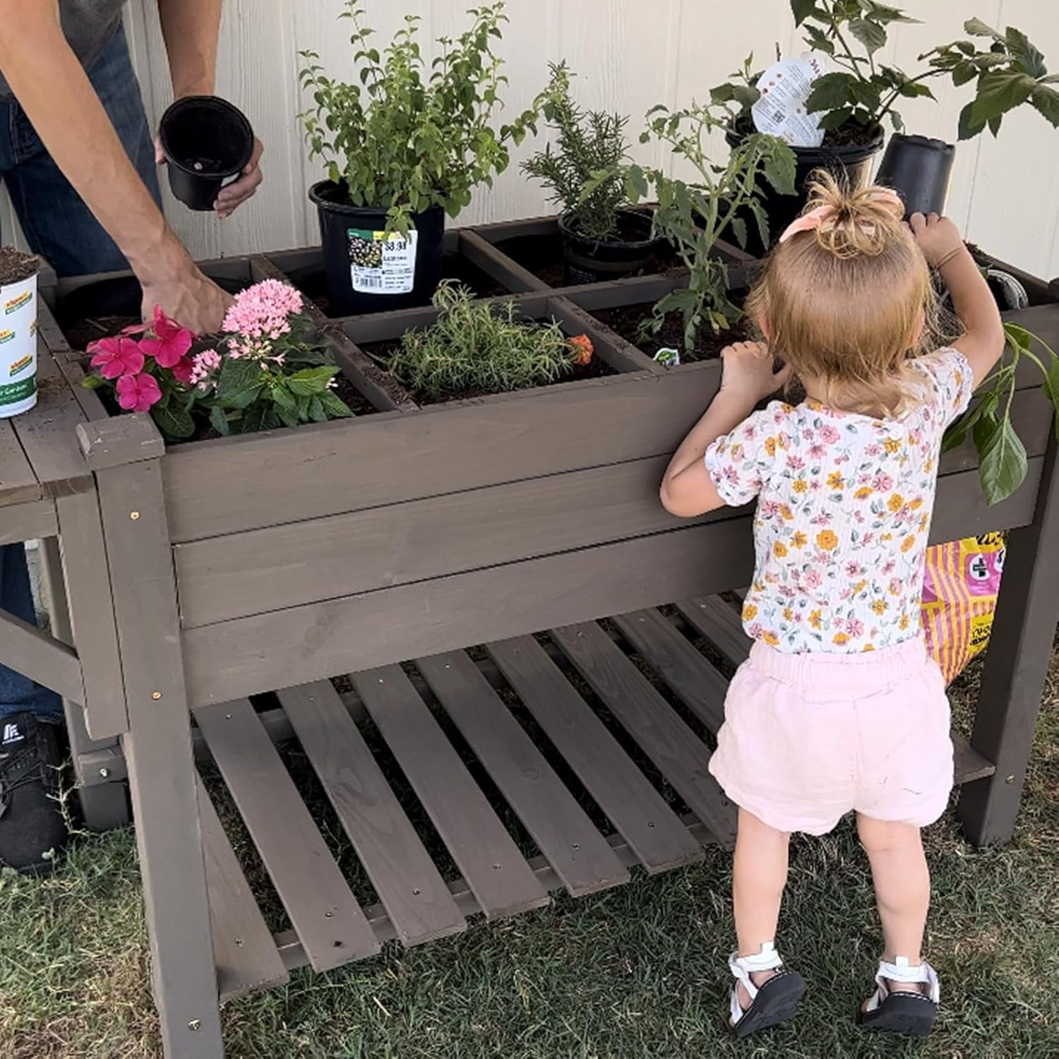 Aivituvin Raised Garden Bed Elevated Wood Planter Box Stand Outdoor Garden Kit - Image 2