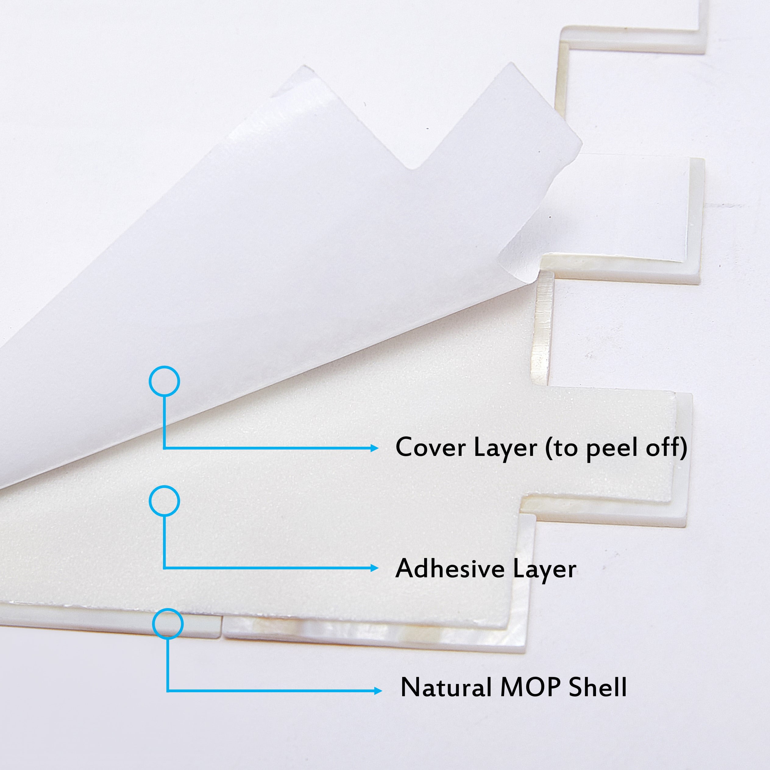 Acopelo Peel and Stick Mother of Pearl Mosaic Metro Tile Natural White 12" x 12" for Backsplash, Kitchen Wall - 6 Tiles - Image 8