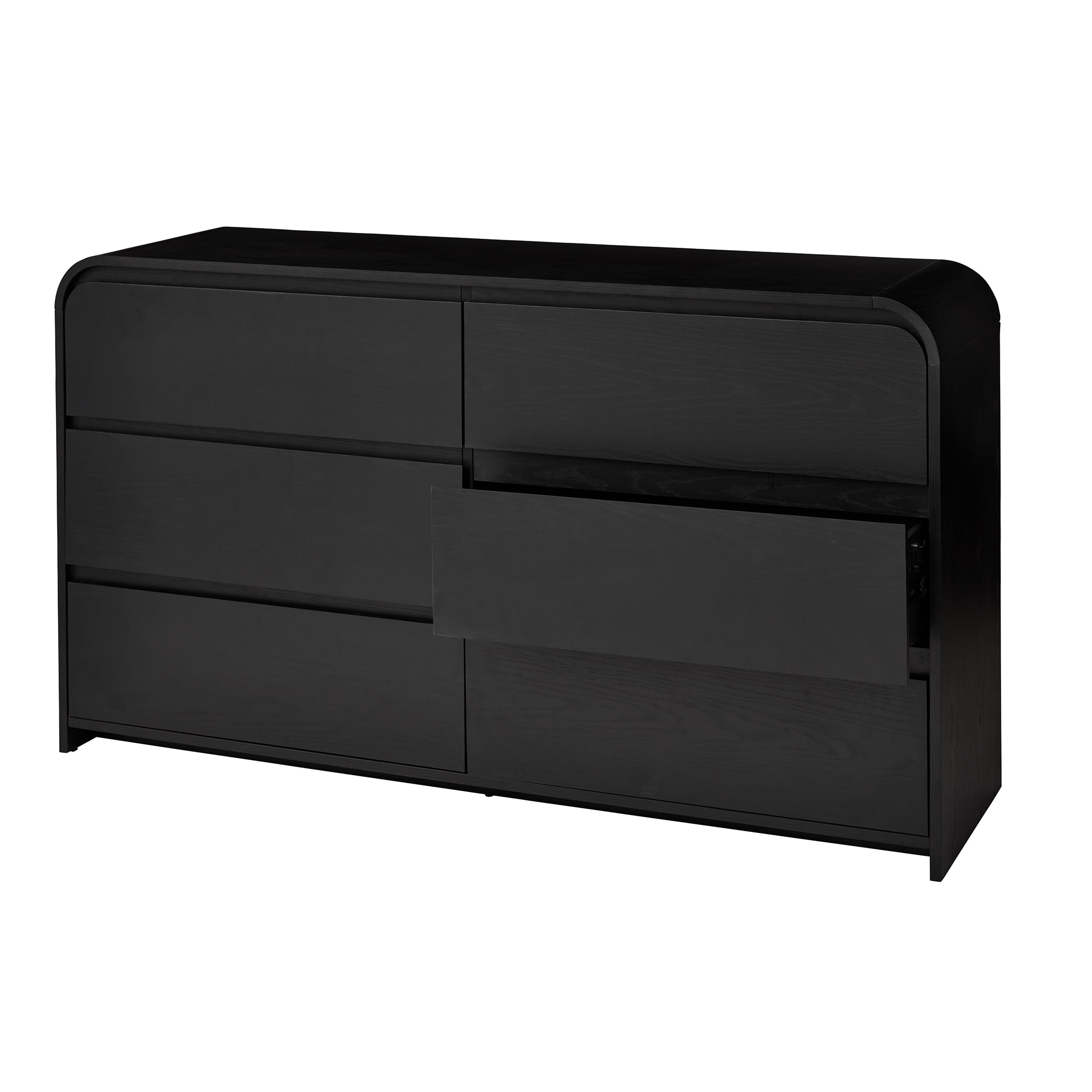 Better Homes & Gardens Juliet 64" Wide 6 Drawer Dresser, Black Finish - Image 4