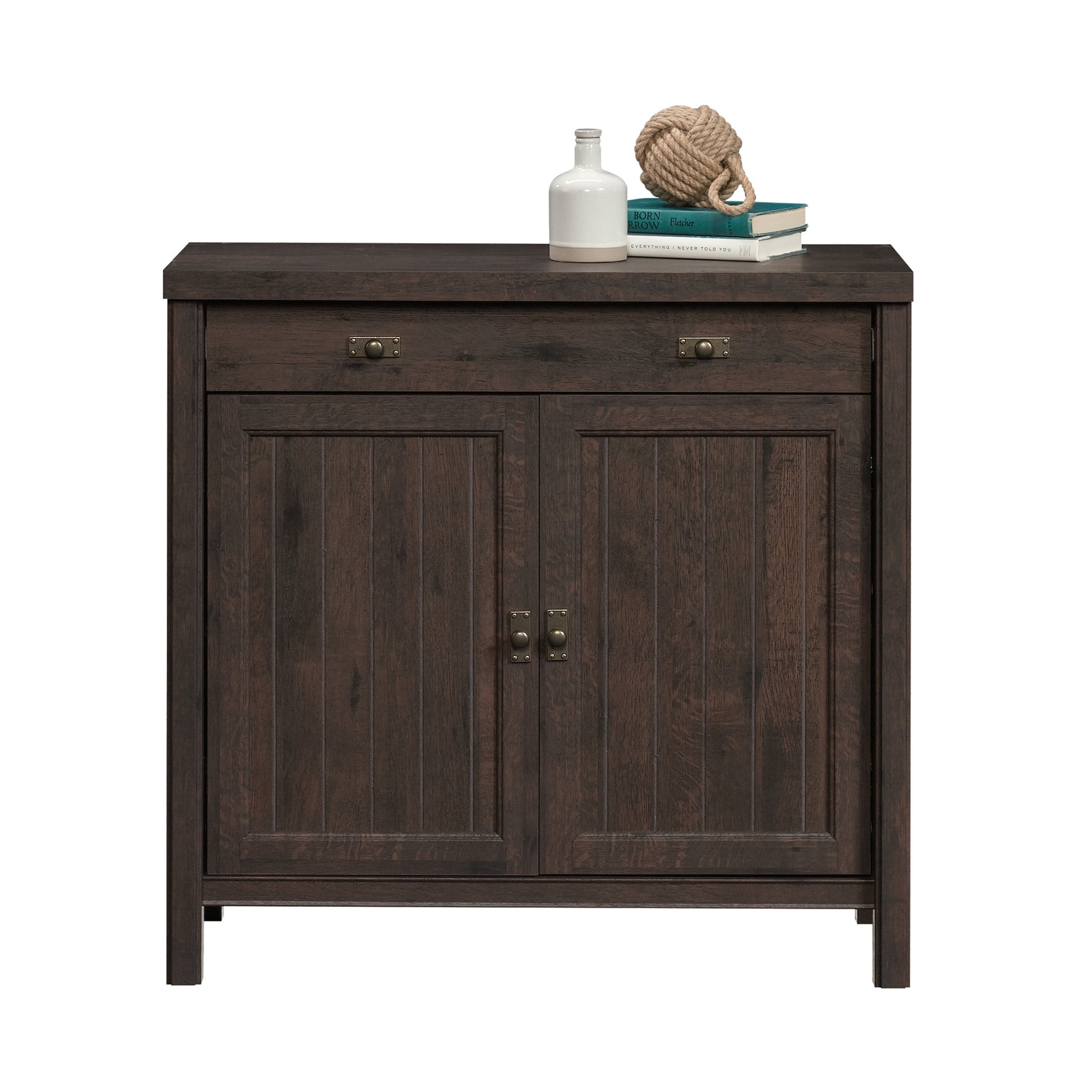 Sauder Costa Library Base Cabinet, Coffee Oak Finish - Image 8