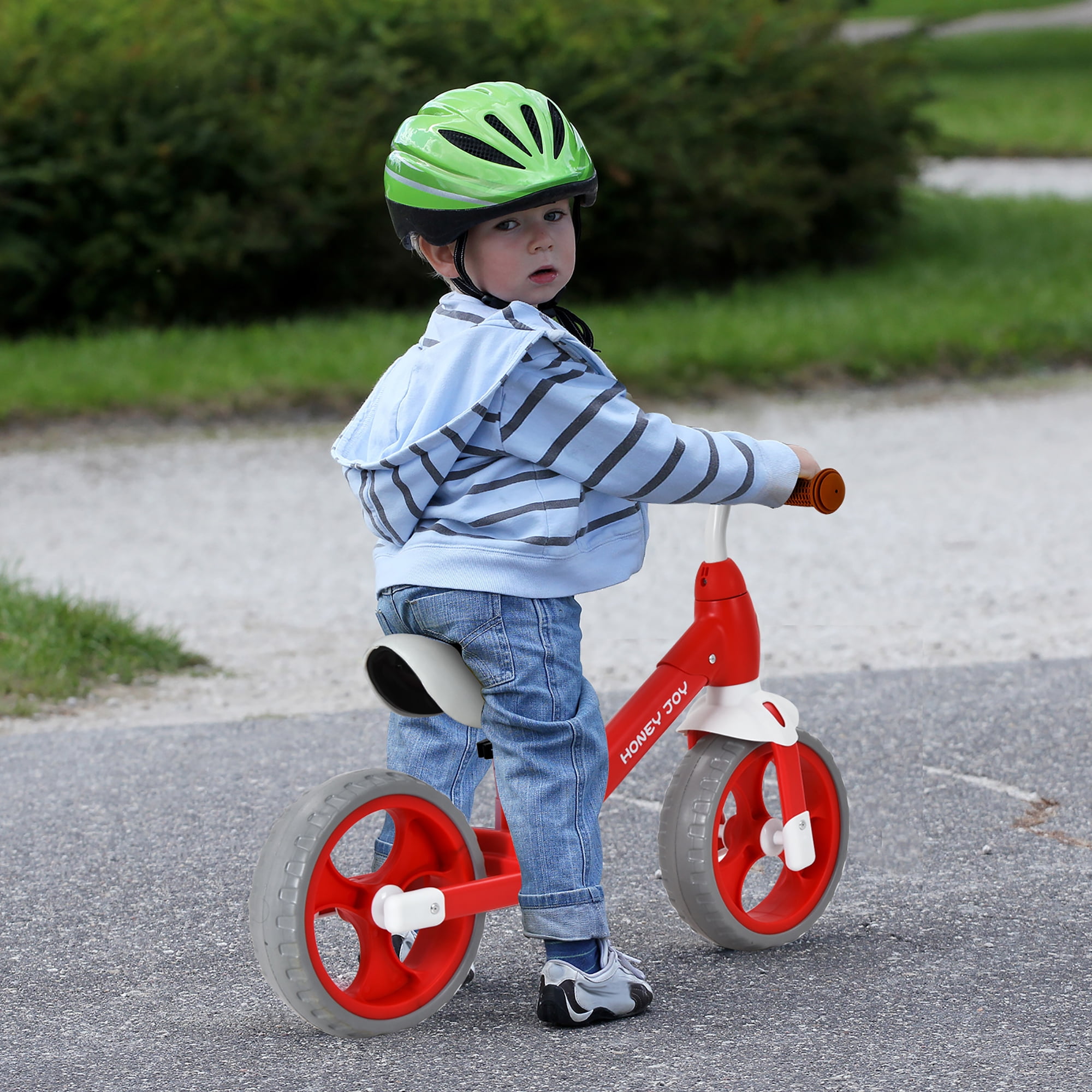 Costway Kids Balance Bike Toddler Training Bicycle w/ Feetrests for 2-5 Years Old Red - Image 8