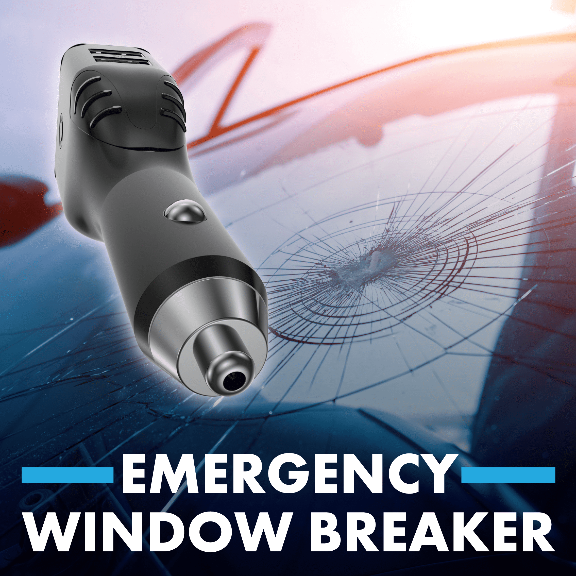 Rescue A6 Car Safety Device For Window Seat Belt USB Charger LED Flashlight - Image 5