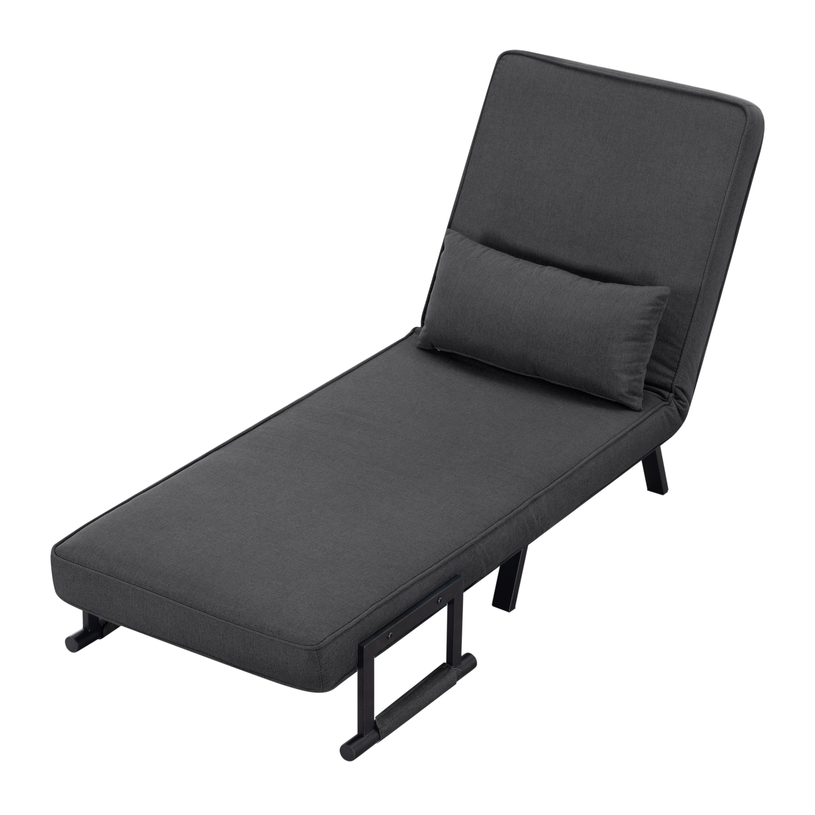 BSHTI 26”Folding Arm Chair Lounge 4-in-1, Convertible Sofa Bed, Modern Sofa Bed,for Small Spaces,Living Room,Guest Room,Office(Dark Gray) - Image 44