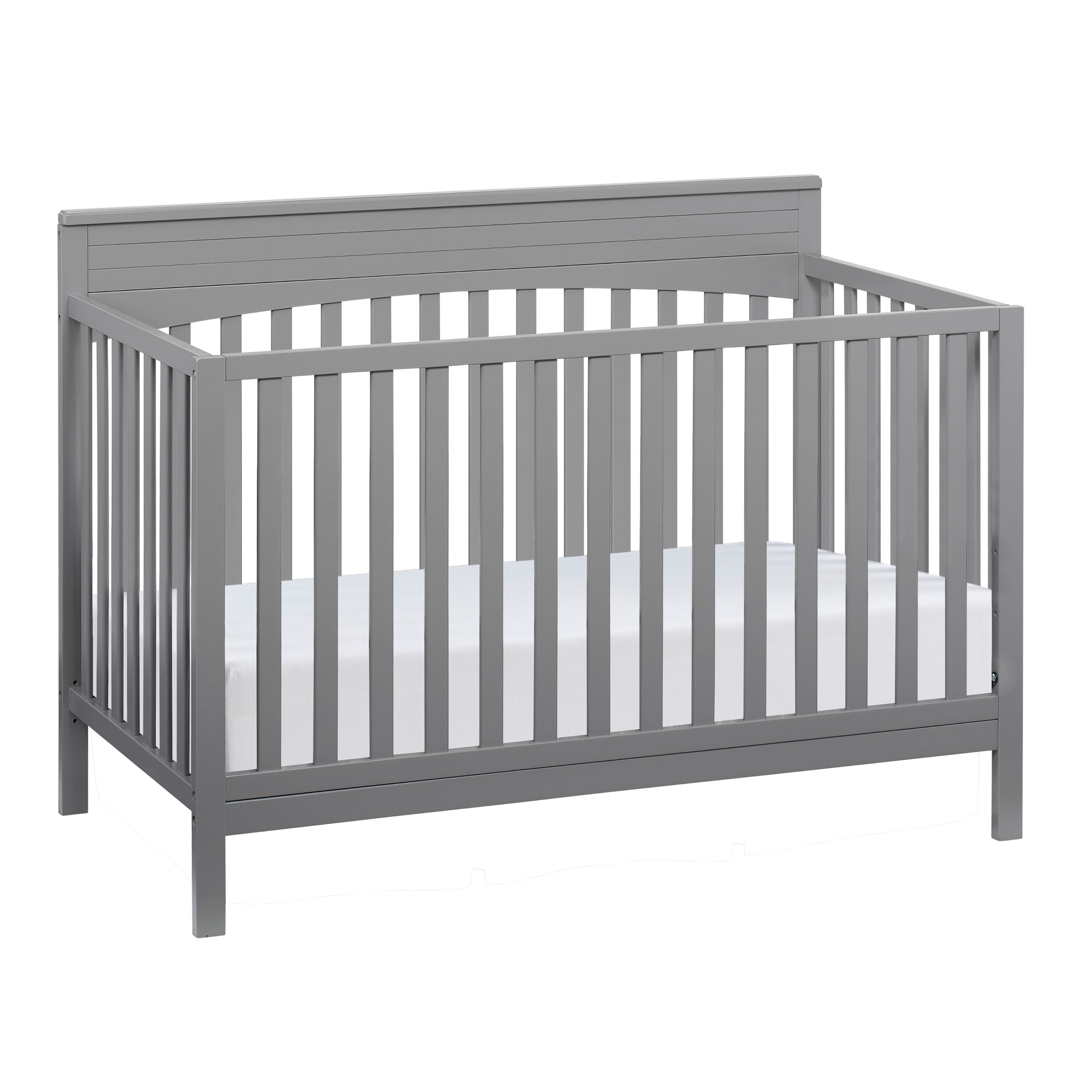 Oxford Baby Harper 4-in-1 Convertible Crib, Dove Gray, GREENGUARD Gold Certified, Wooden Crib - Image 4