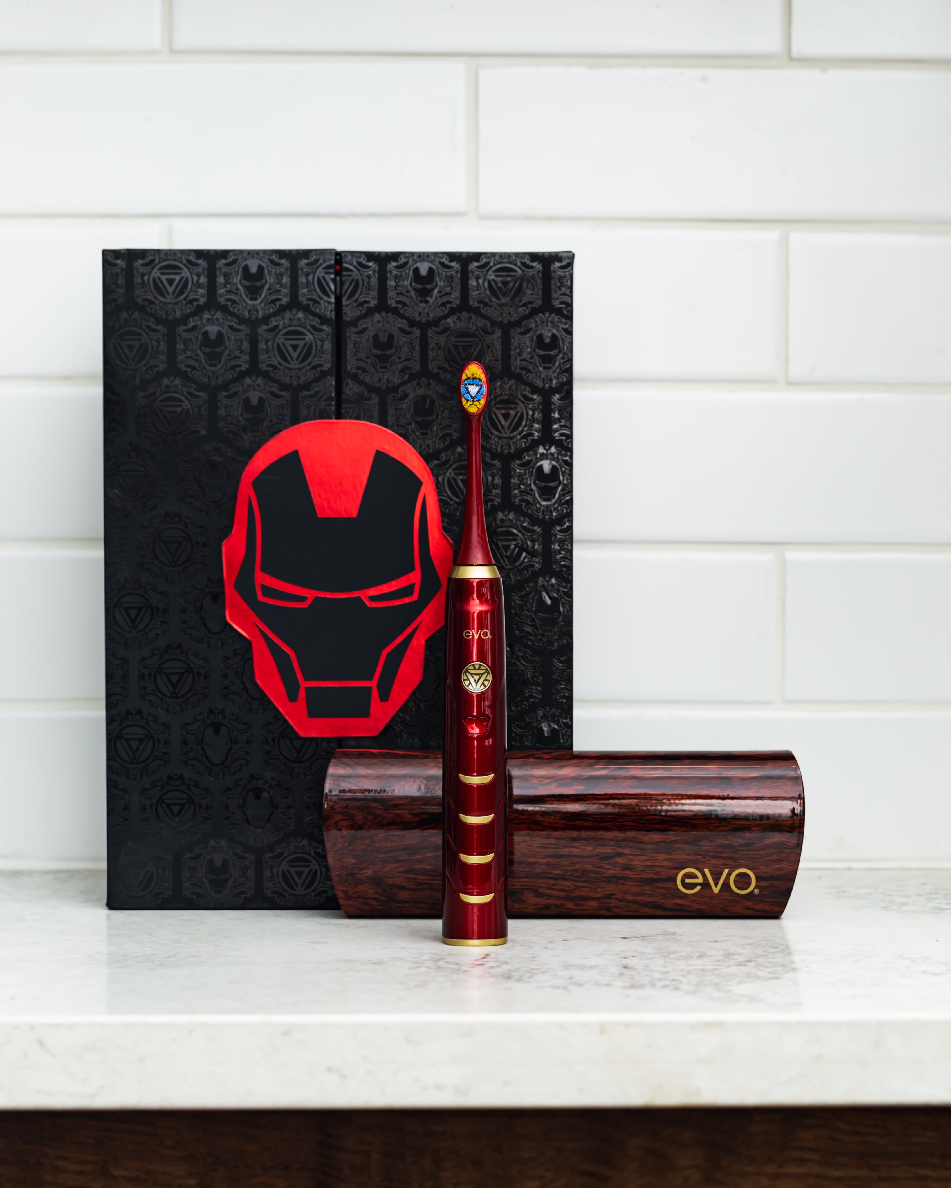 EVO IRM-1 Rechargeable Iron Man Sonic Toothbrush with Travel Case for Adults, Collector's Edition - Image 15