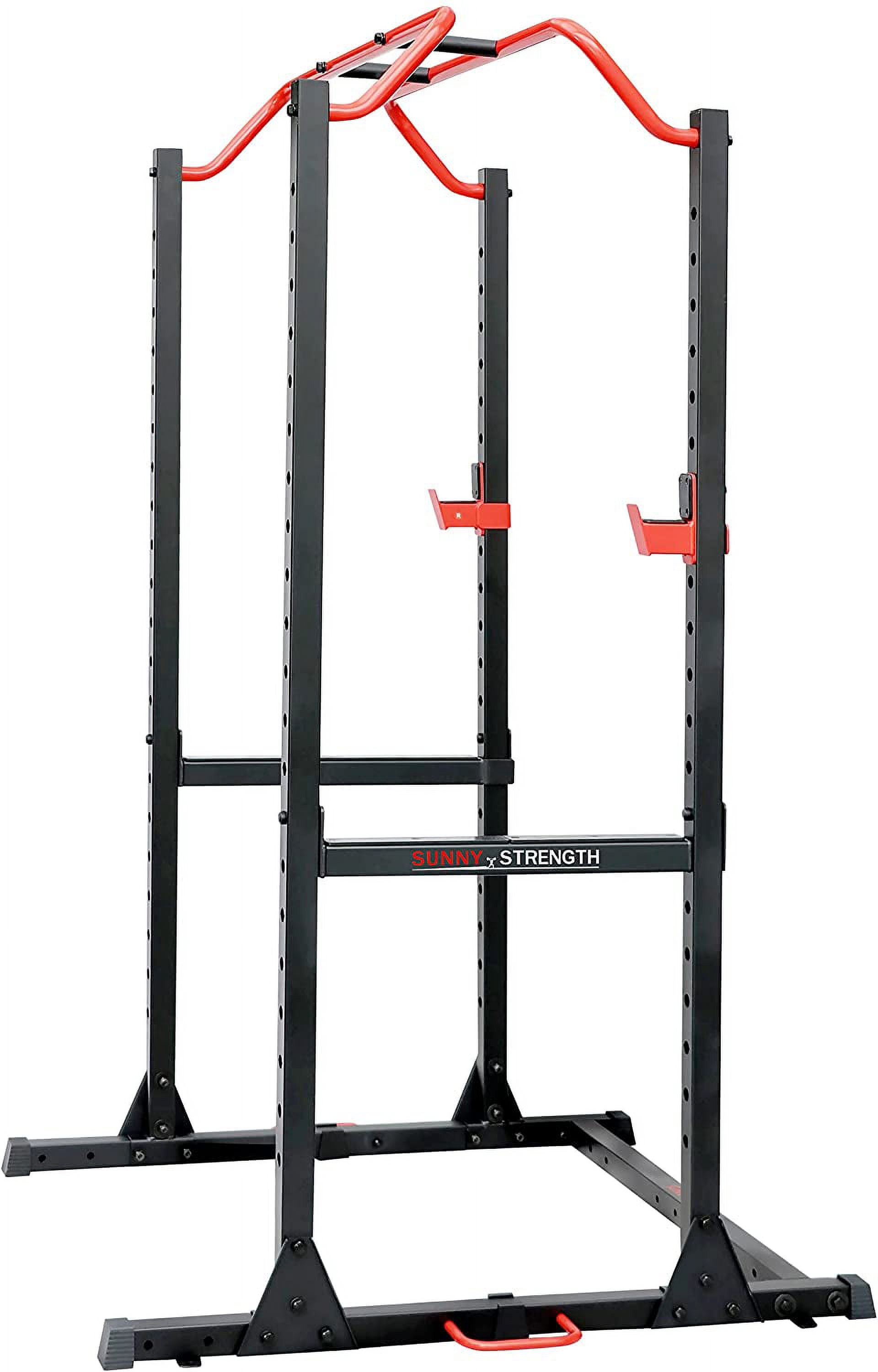 Sunny Health & Fitness 1000LB Capacity Multi-Function Adjustable Weight Cage Power Rack - Image 3