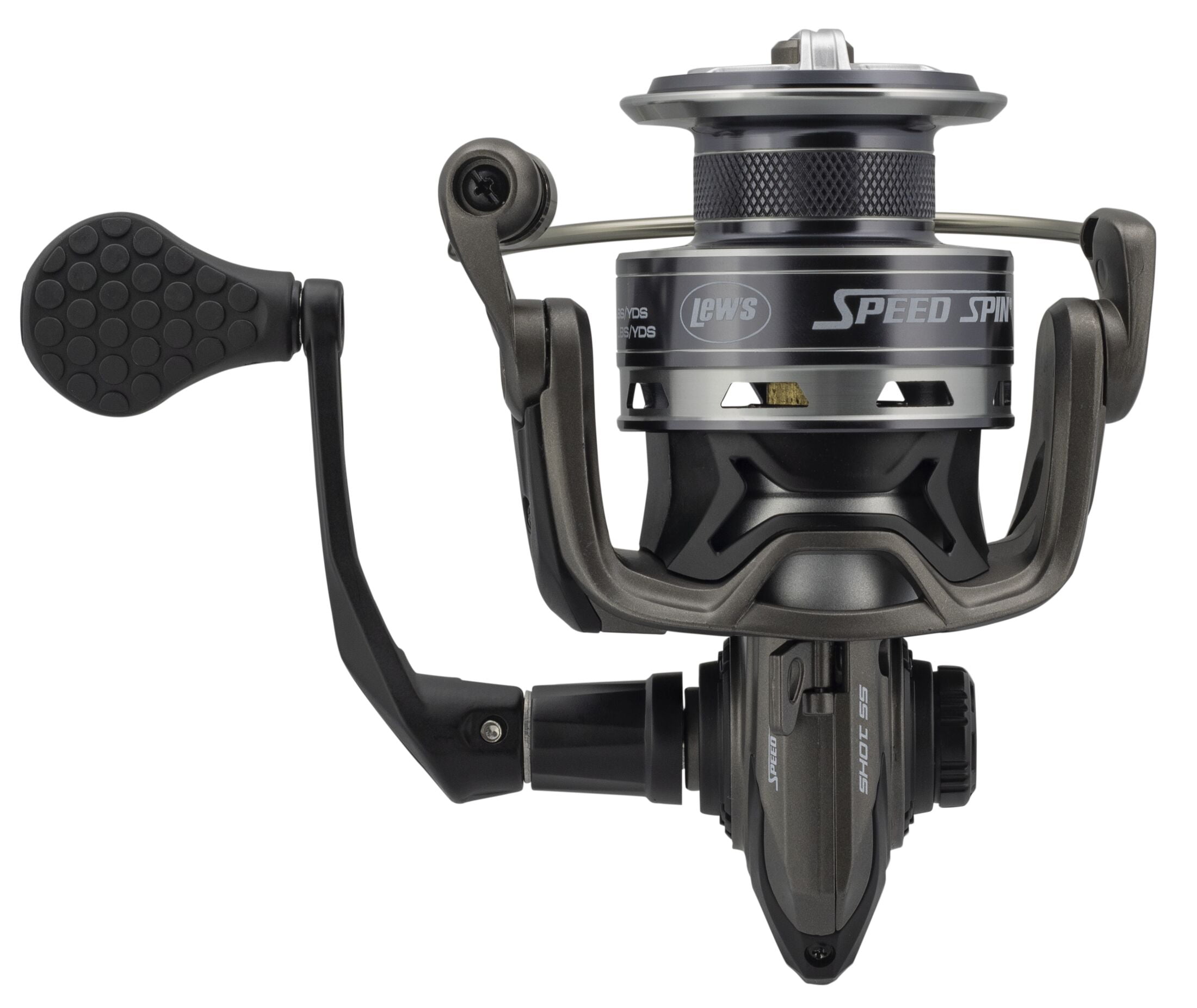 Lew's Speed Spin Spinning Fishing Reel, Size 10 Reel, Black - Image 7