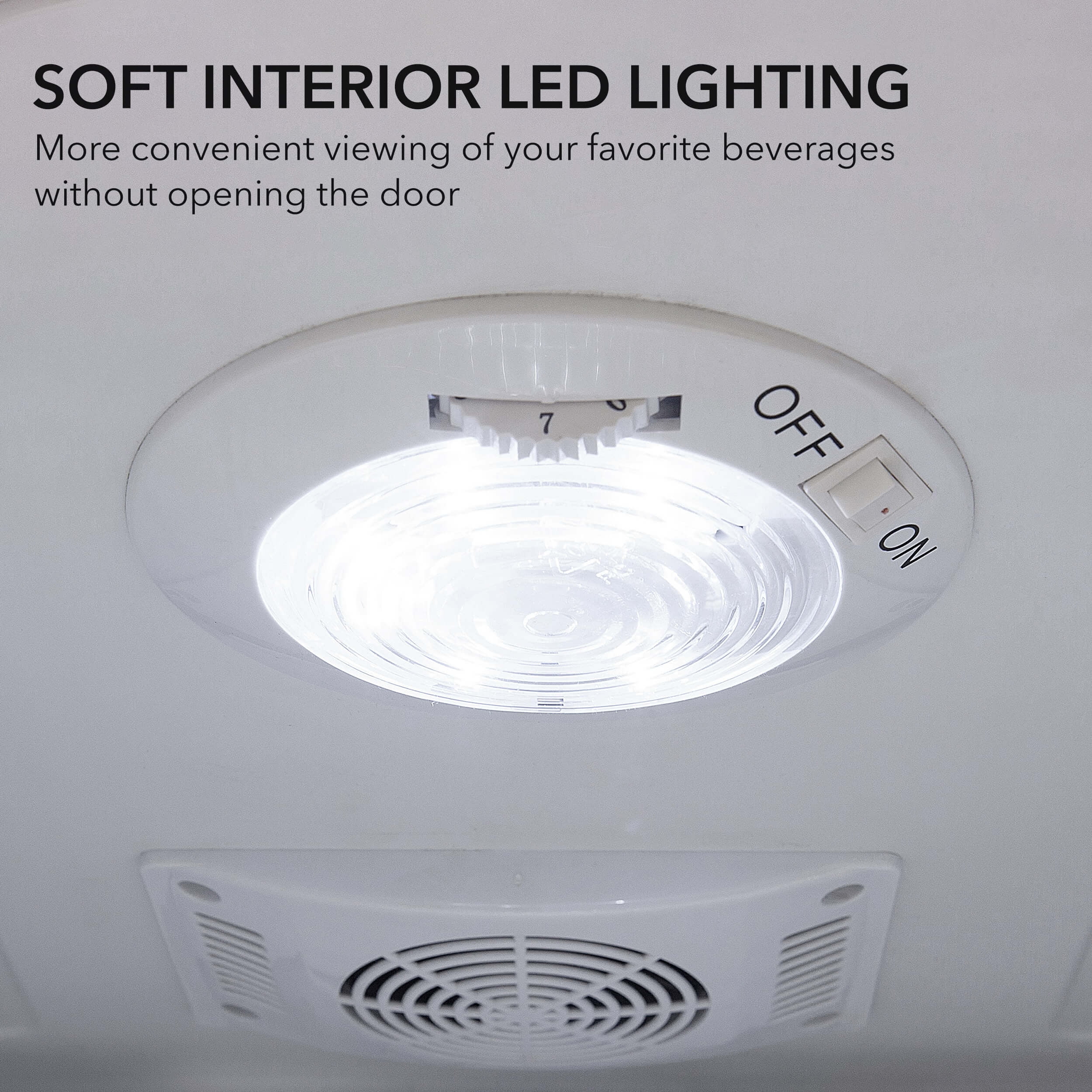 Whynter 3.3 Cubic Foot Beverage Center Fridge with Lock Stainless Steel - Image 2