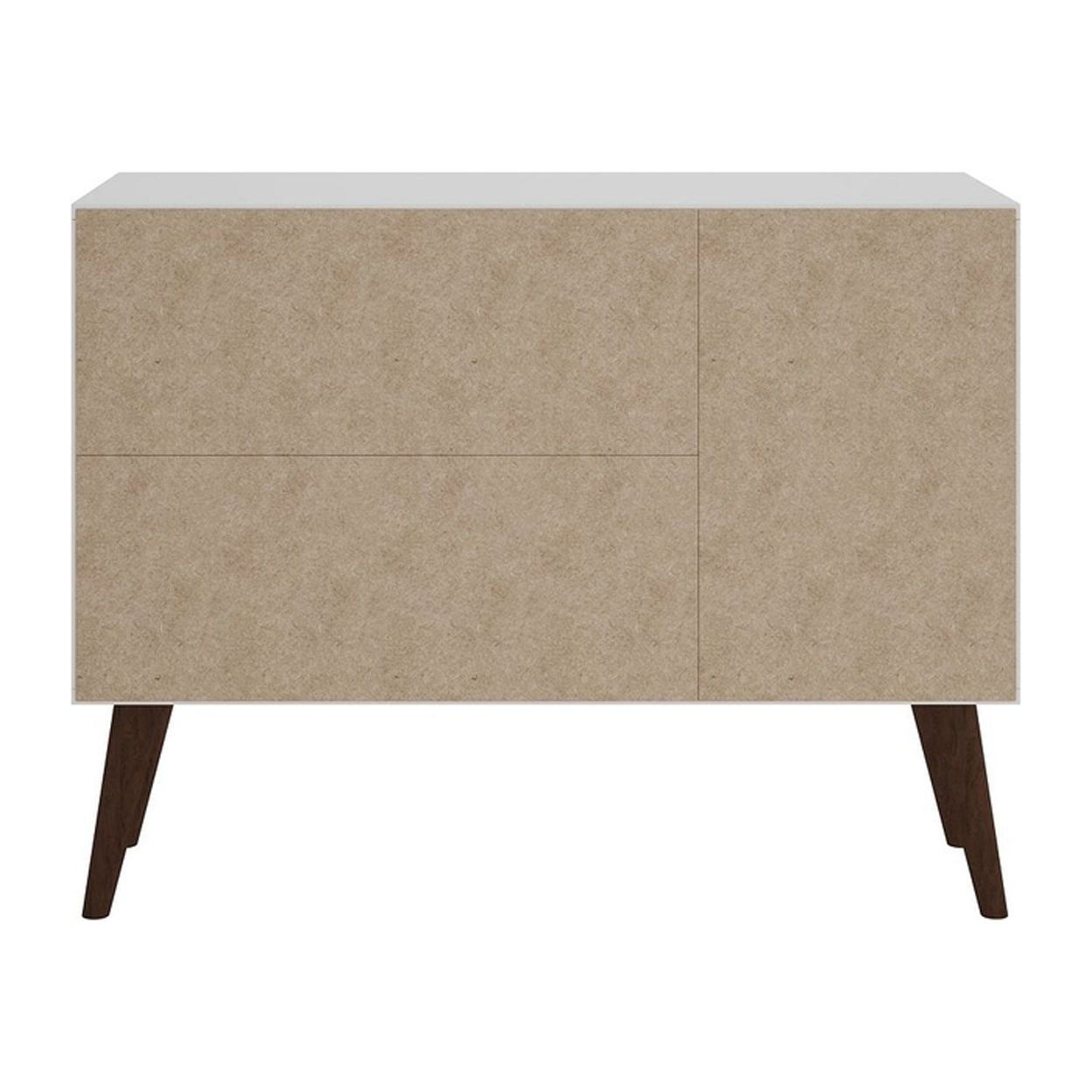 Bromma 35.43" Buffet Stand with 3 Shelves and 3 Doors in White - Image 4