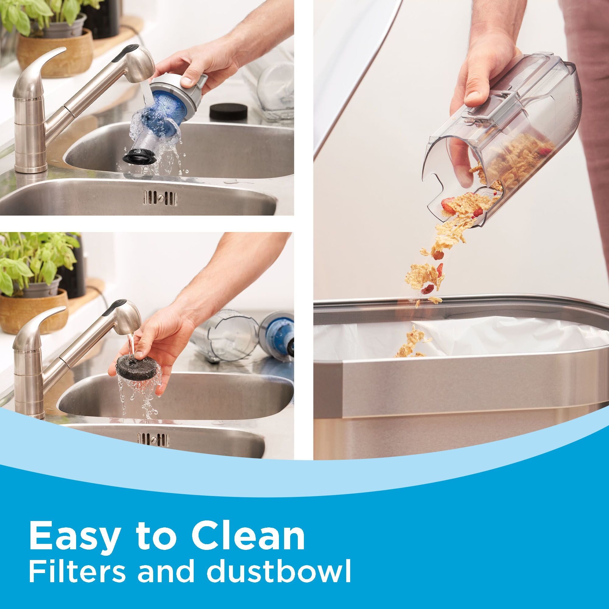 BLACK+DECKER POWERSERIES+ 16V MAX Cordless Stick Vacuum with LED Floor Lights, Lightweight, Multi-Surface, White, BHFEA420J - Image 10