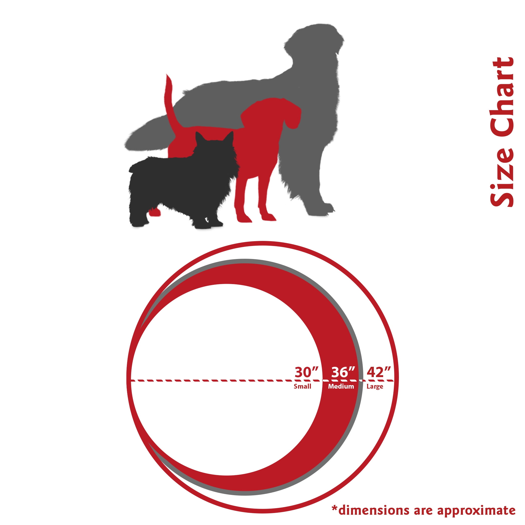 Majestic Pet | Chevron Round Pet Bed For Dogs, Removable Cover, Gray, Medium - Image 3