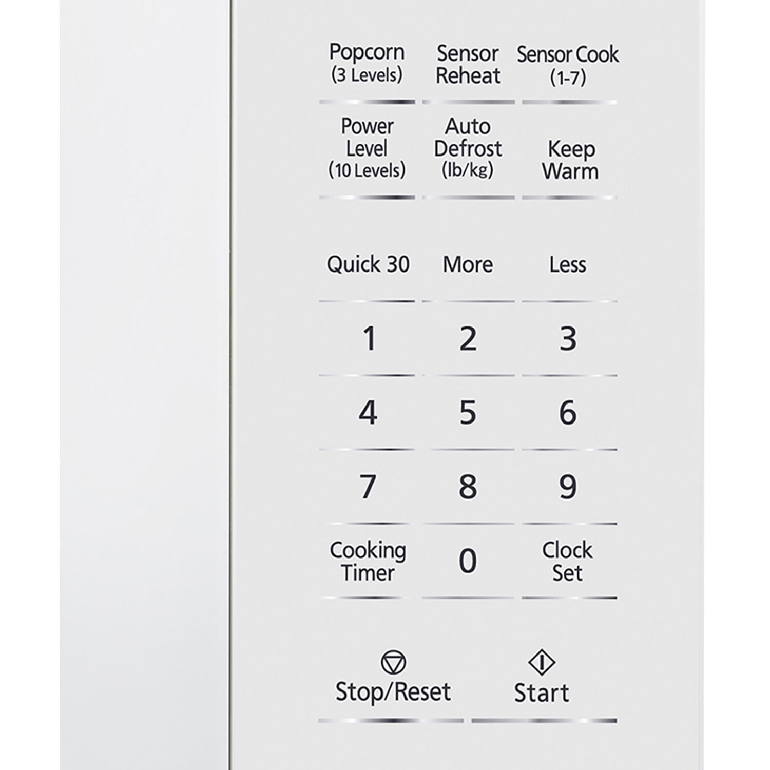 Panasonic New 1.3 Cu. ft. 1100W Genius Sensor Countertop Microwave Oven in White - Image 7