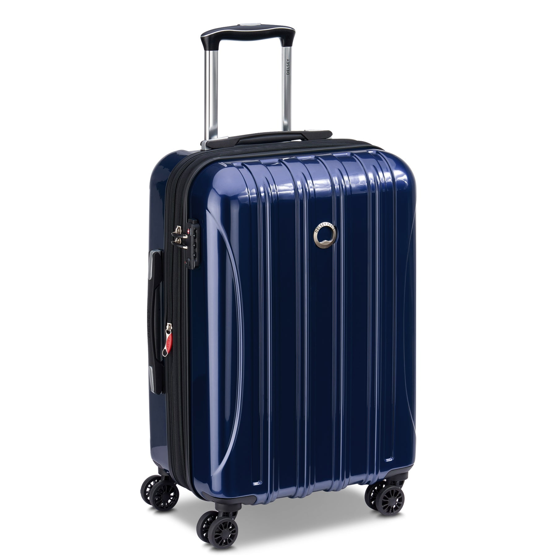 DELSEY PARIS Helium Aero 2-Piece Hardside Expandable Spinner Luggage Set includes 21" Carry-On & 25" Checked, Metallic Blue - Image 3