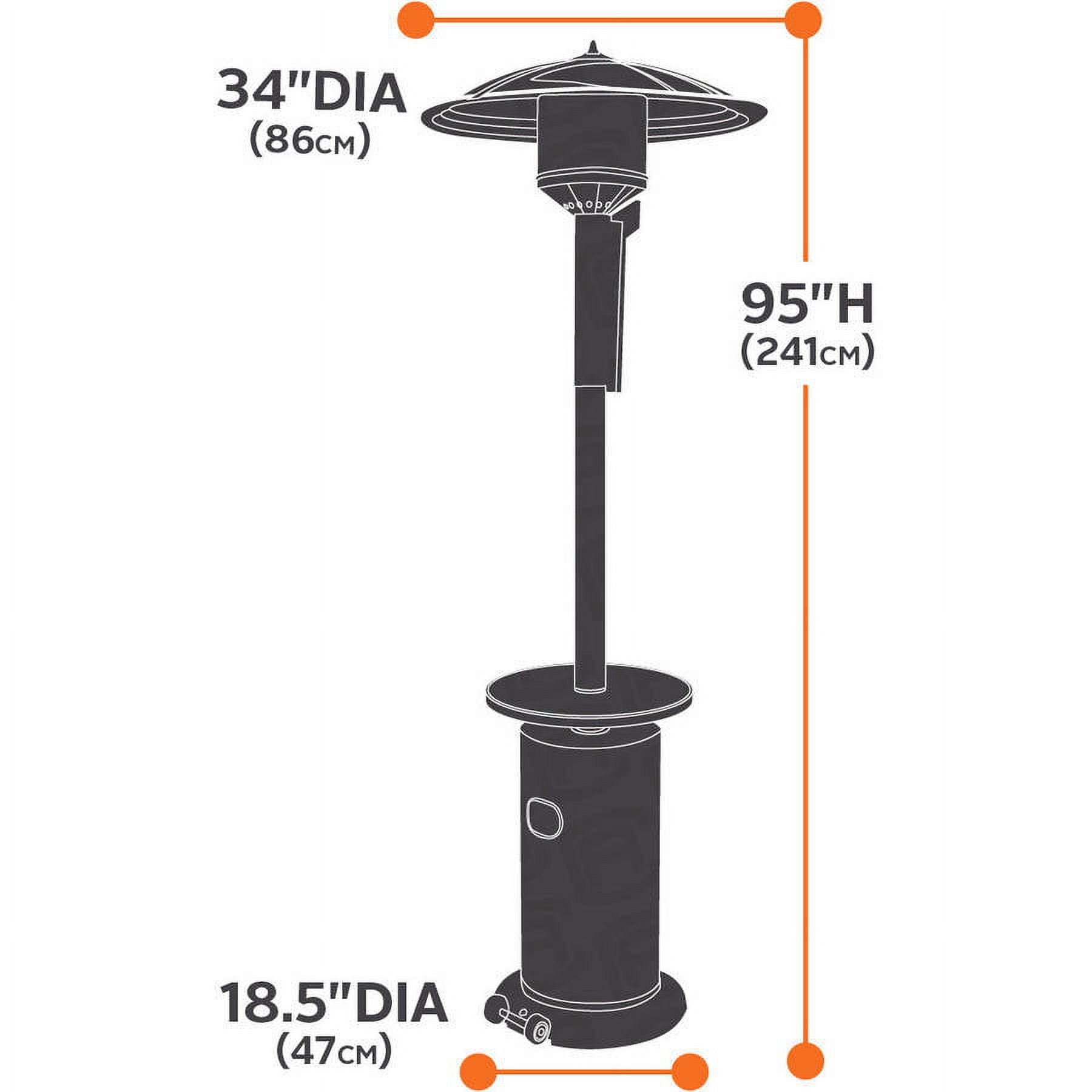 Classic Accessories Water-Resistant 34 Inch Round Stand-Up Patio Heater Cover - Image 6