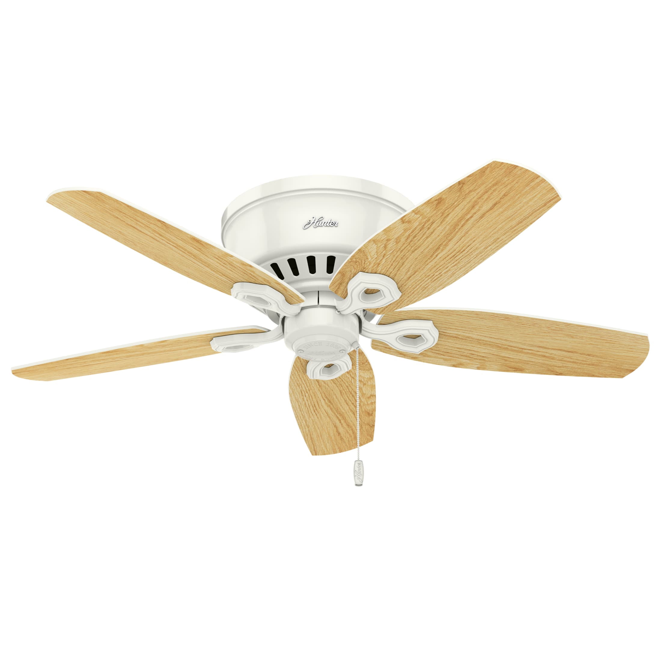 Hunter - Builder Indoor Low Profile Ceiling Fan With Light, 42-inch, Snow White, Traditional-style, 3-speed WhisperWind Motor, 51090, for living rooms, bedrooms, home offices, kitchens - Image 15