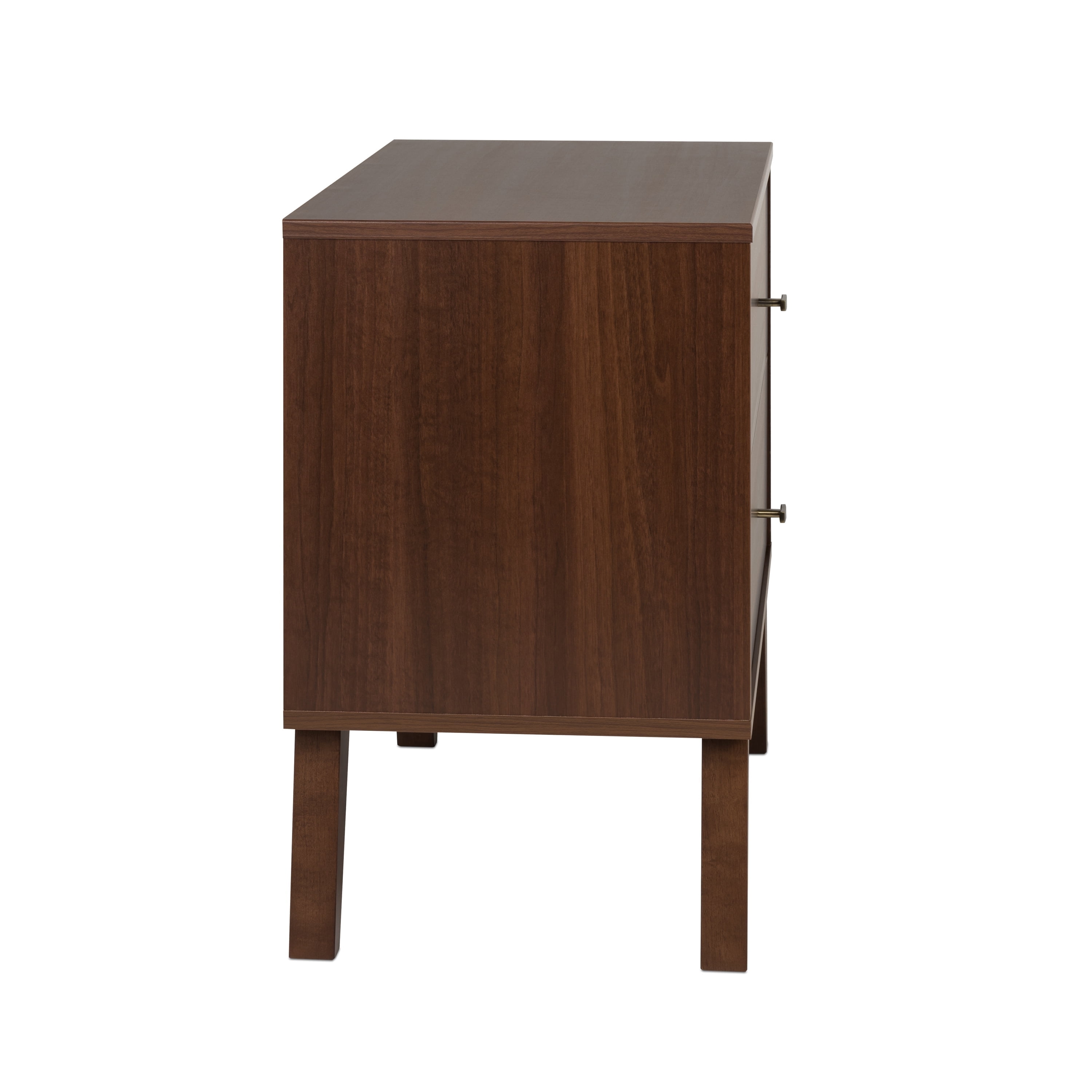 Prepac Milo Mid-Century Modern 2-Drawer Nightstand, 16"D x 25"W x 25"H, Cherry - Image 8