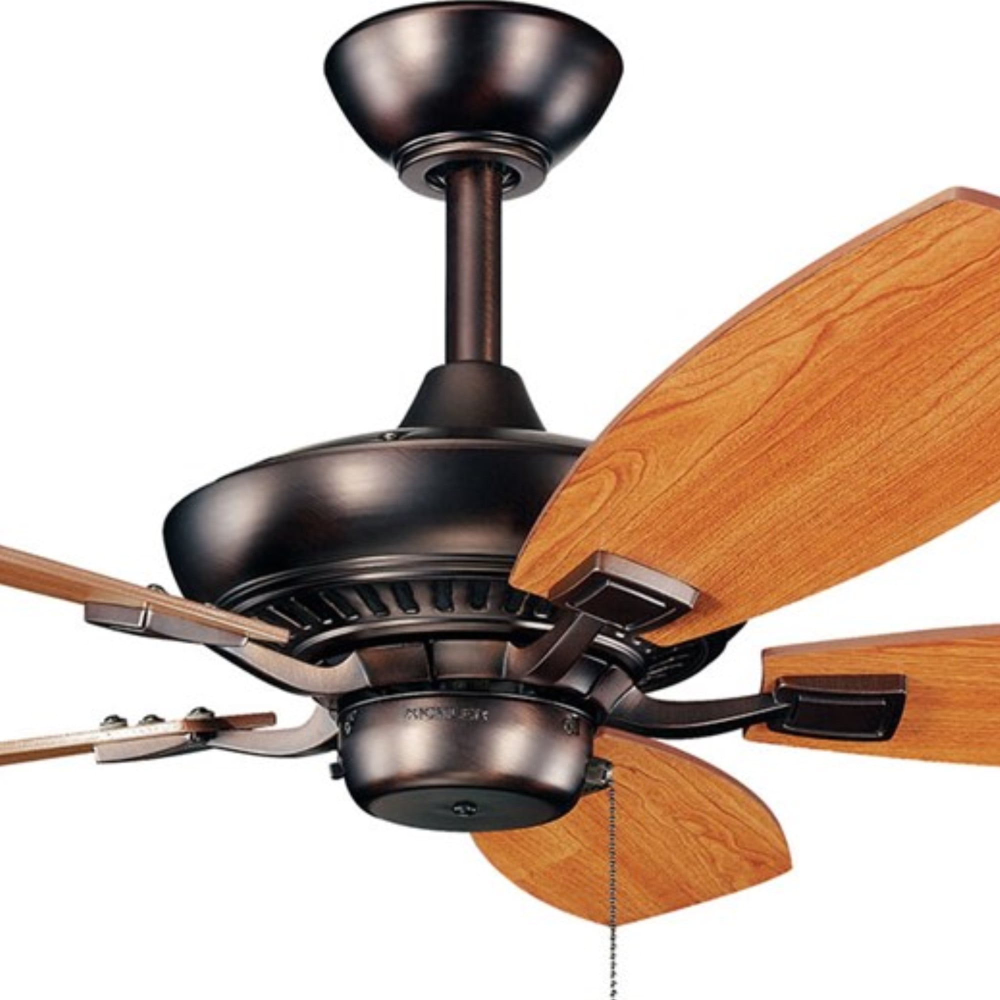Kichler Canfield 44" Oil Brushed Bronze Downrod Ceiling Fan with Pull Chain - Image 2